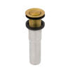 20 x 14 inch Brushed Gold Polished Brass Rectangular Bathroom Sink Semi-Recessed - RVH6211GG view 5