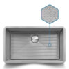 Hex Bottom 30-inch Scratch Resistant Embossed Texture Kitchen Sink Stainless Steel - RVH7630 view 4