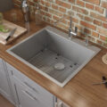 24 x 20 inch Drop-in 16 Gauge Stainless Steel Rounded Corners Topmount Kitchen Sink Single Bowl - RVH8014 view 2