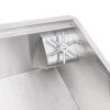 32-inch Glass Rinser and Sink Combo Workstation Ledge Undermount 16 Gauge Stainless Steel Kitchen Sink Single Bowl - RVH8512 view 5
