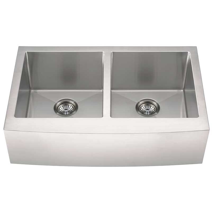 Double Bowl Farmhouse Apron Sink 50/50-3321 view 2