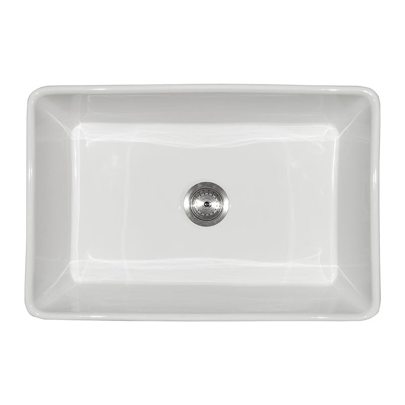 Fireclay Farmhouse White Single Bowl Sink - 3020 view 1