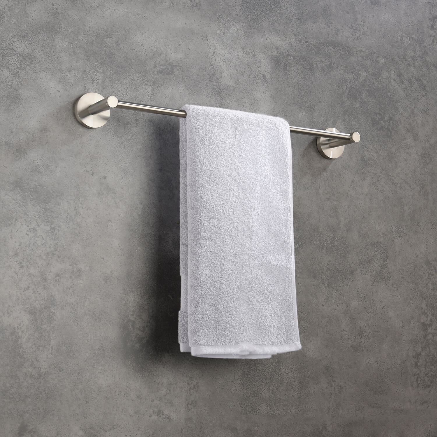 Circular Bathroom 18″ Towel Bar Brushed Nickel view 2