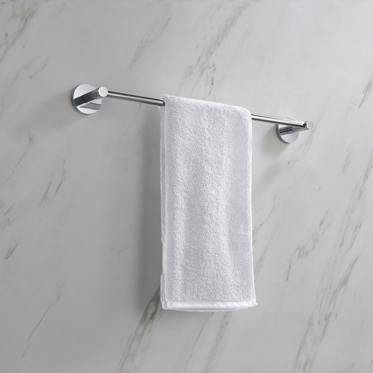 Circular Bathroom 18″ Towel Bar Chrome view 2