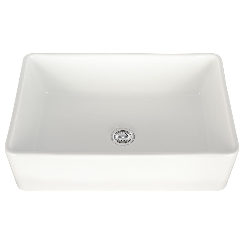 Fireclay Farmhouse White Single Bowl Sink - 3020 view 2