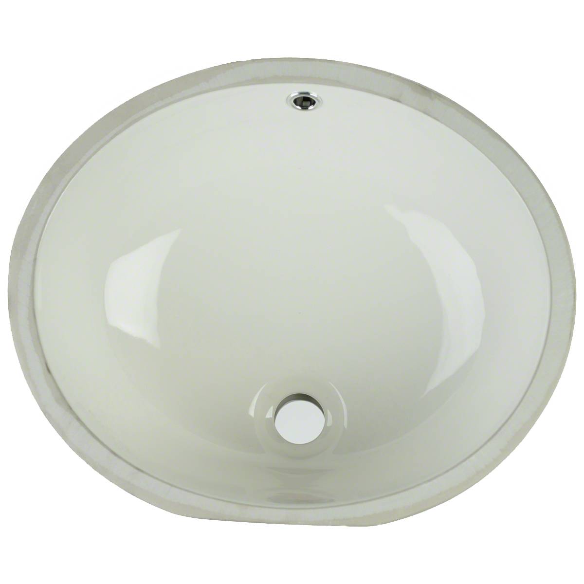 Vanity Bisque Oval Porcelain Sink 1714 view 1
