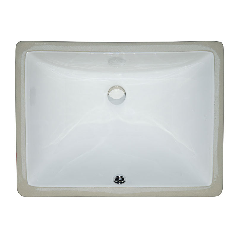 White Porcelain Sink 18X13 view 1