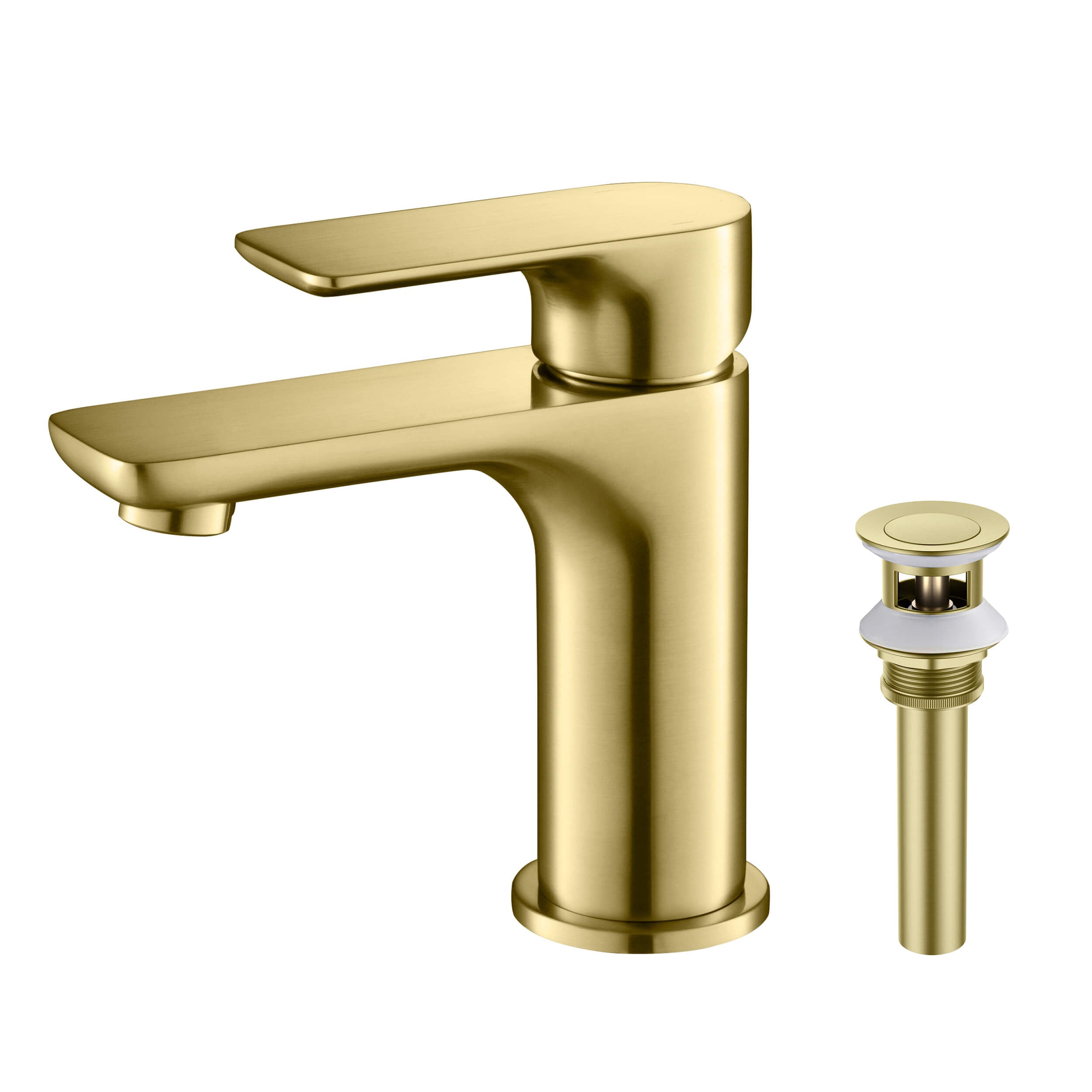Tender Single Handle Bathroom Vanity Sink Faucet with Pop Up Drain C-KBF1019-KPW100 view 1