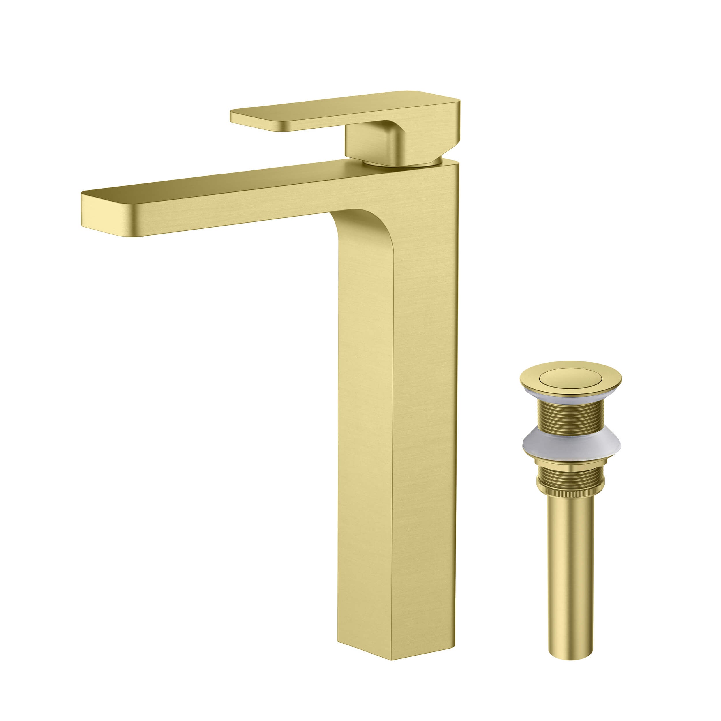 Blaze-T Single Handle Bathroom Vessel Sink Faucet with Pop Up Drain C-KBF1018-KPW101 view 1