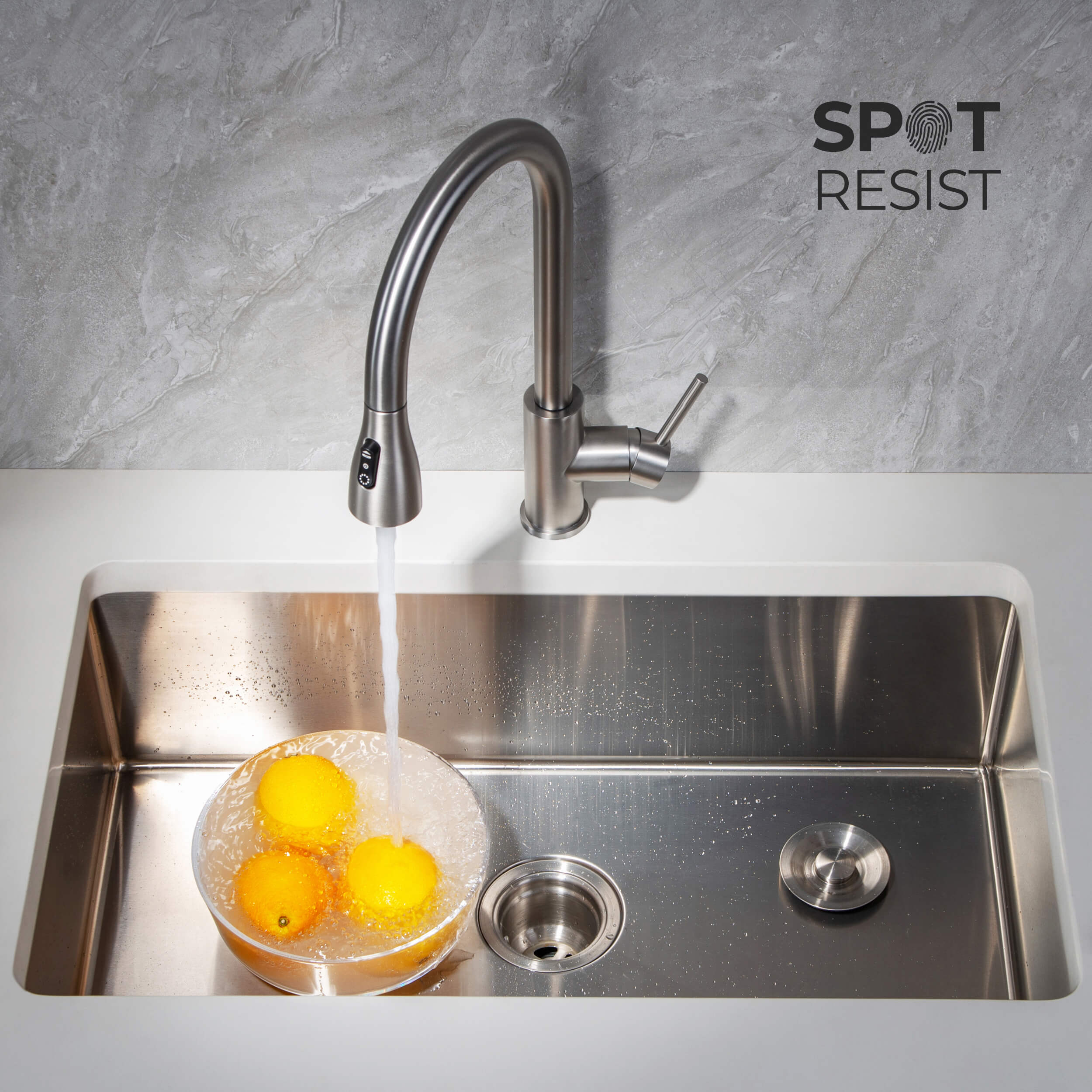 Single Handle Pull Down Kitchen Faucet - F102 view 4