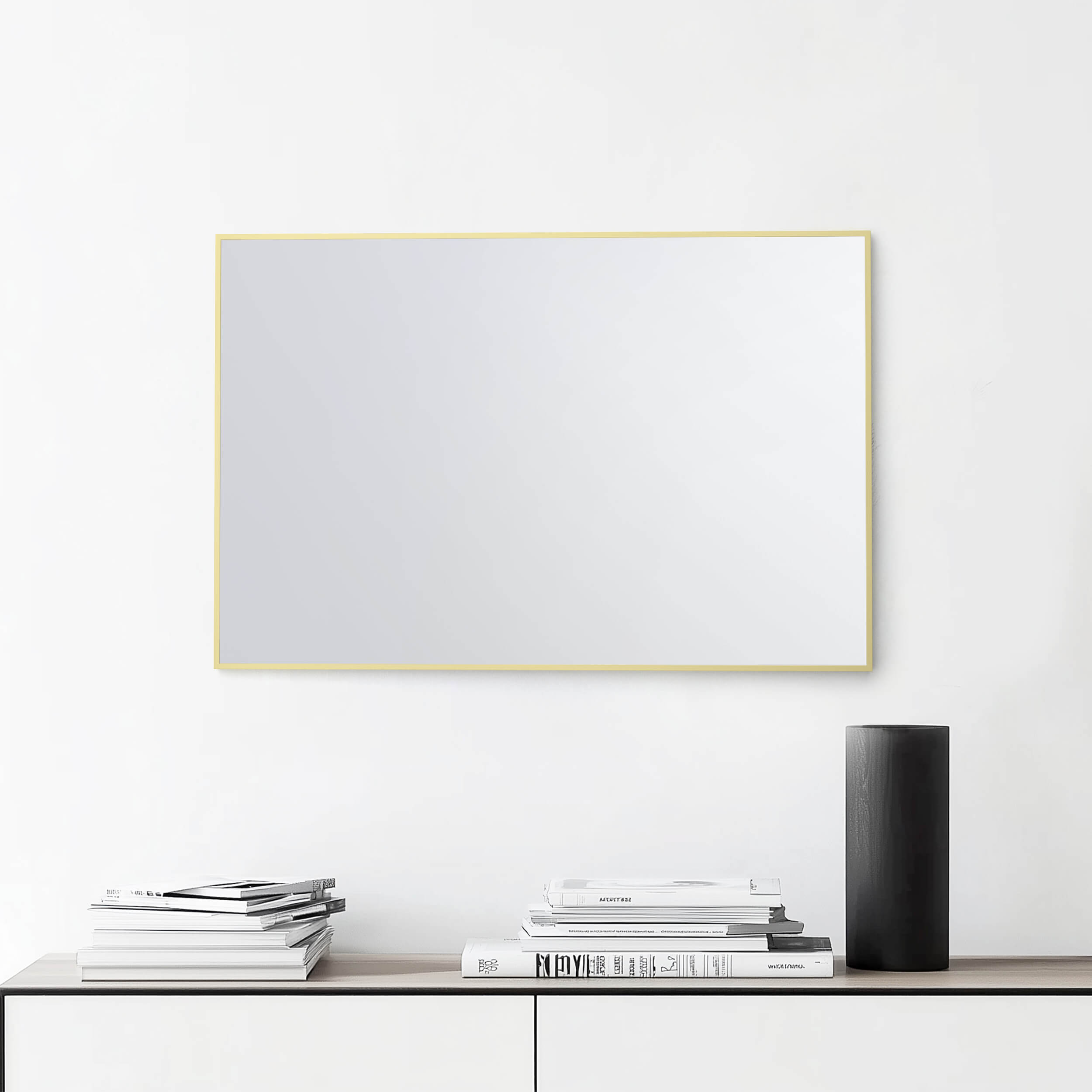 24" x 36" Shatterproof Wall Mount Metal Frame Mirror - FM1-2436 view 4