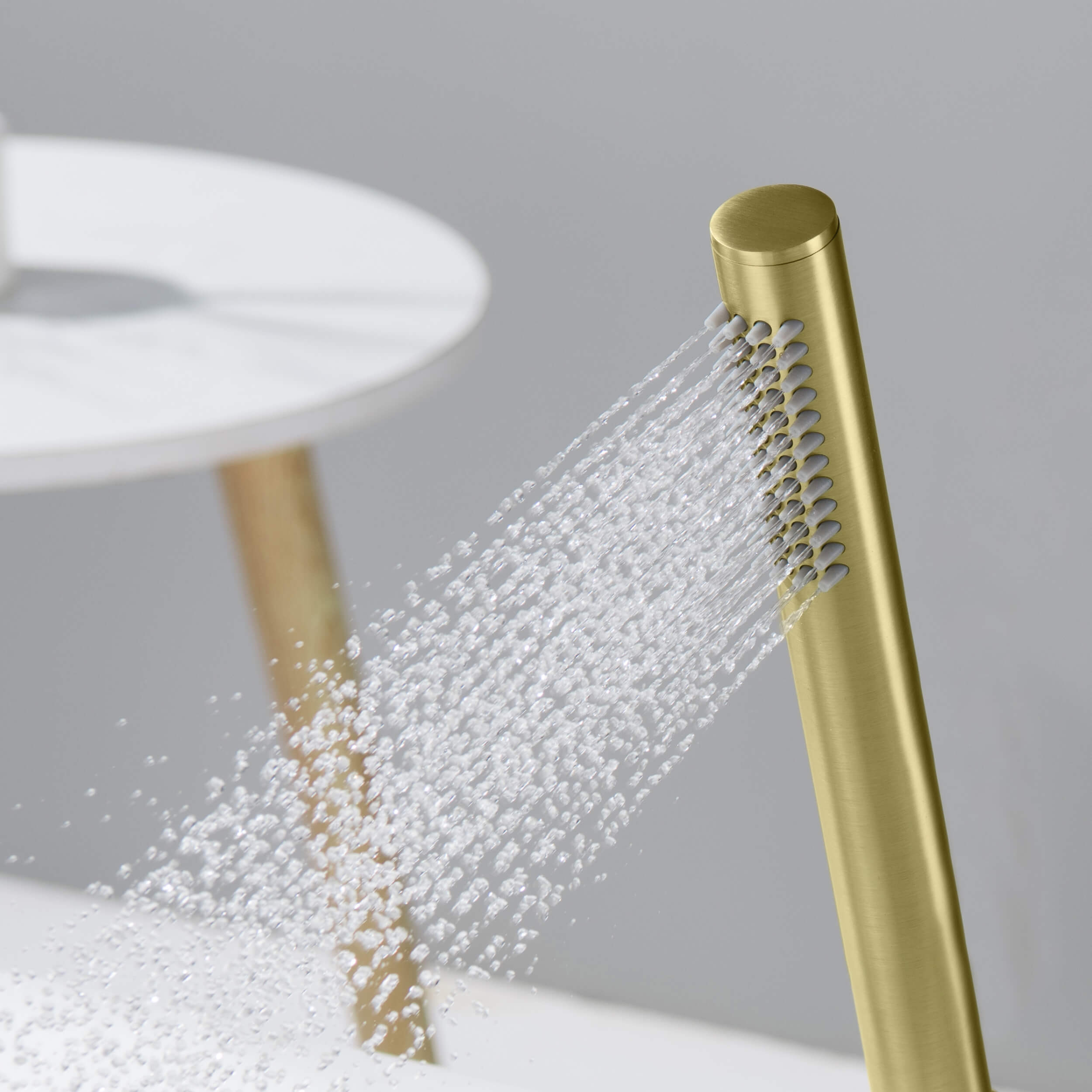 Circular Metal Handheld Shower Head HS102 view 3