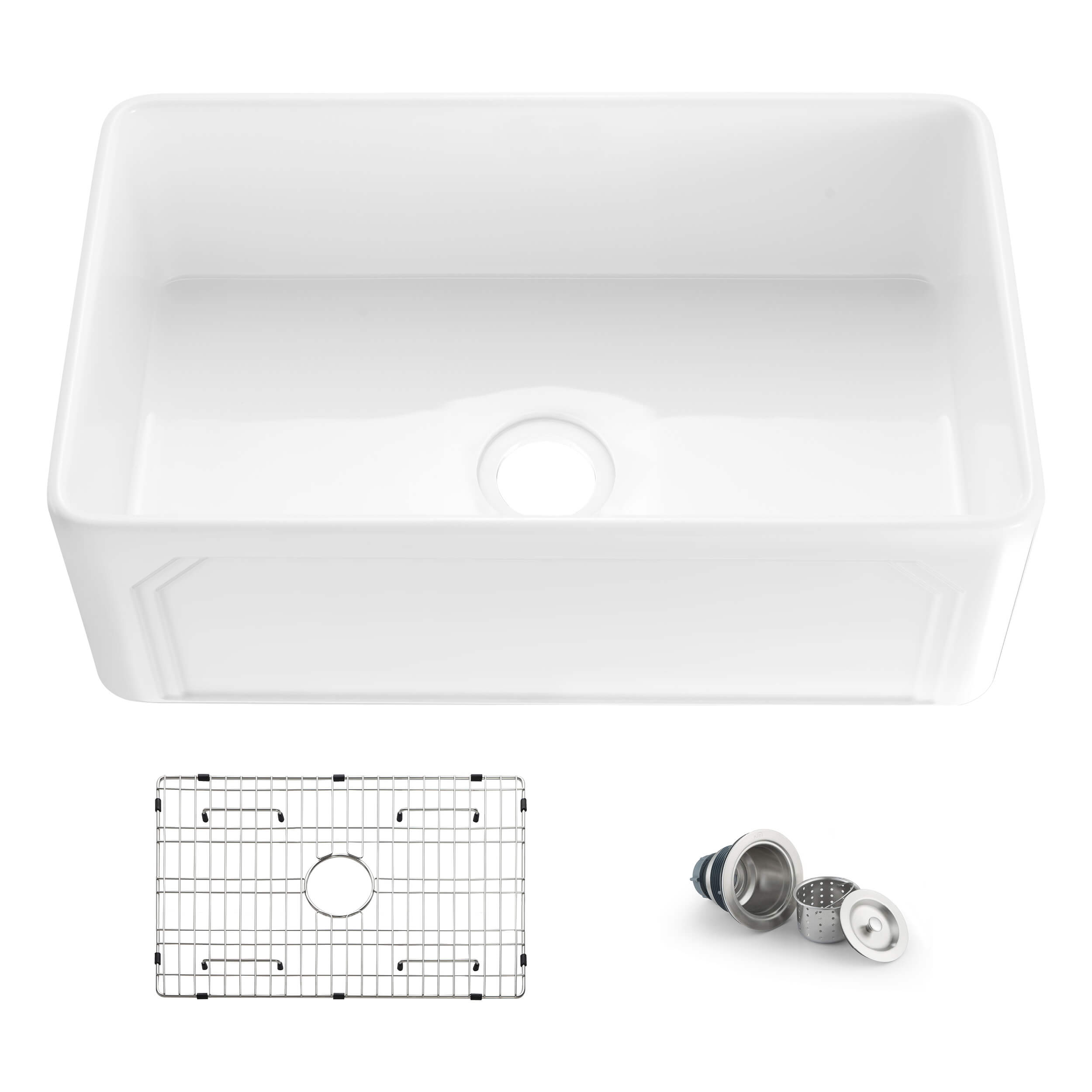 Arch 30″ Farmhouse Kitchen Fireclay Sink - K2-SF30AR view 1