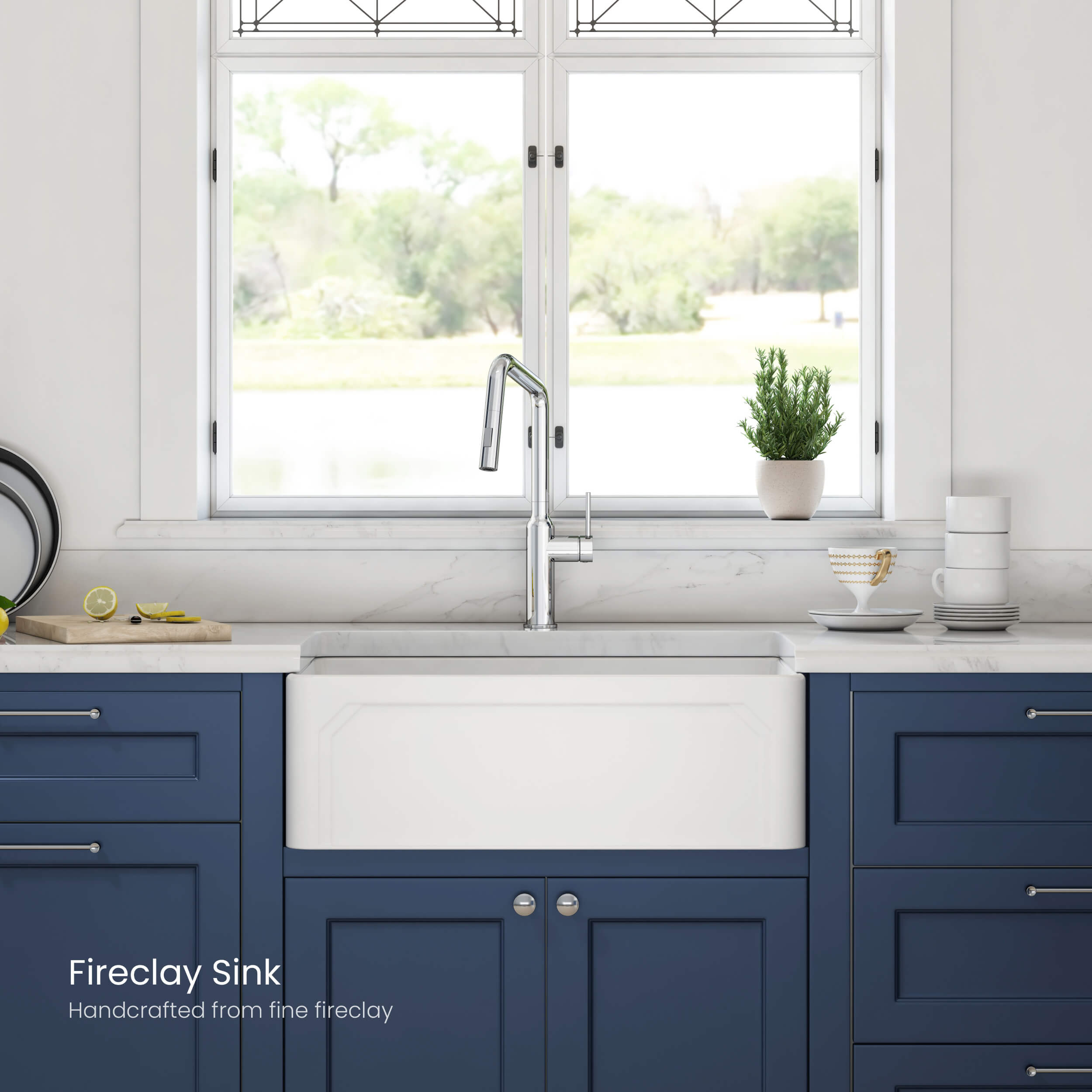 Arch 30″ Farmhouse Kitchen Fireclay Sink - K2-SF30AR view 5