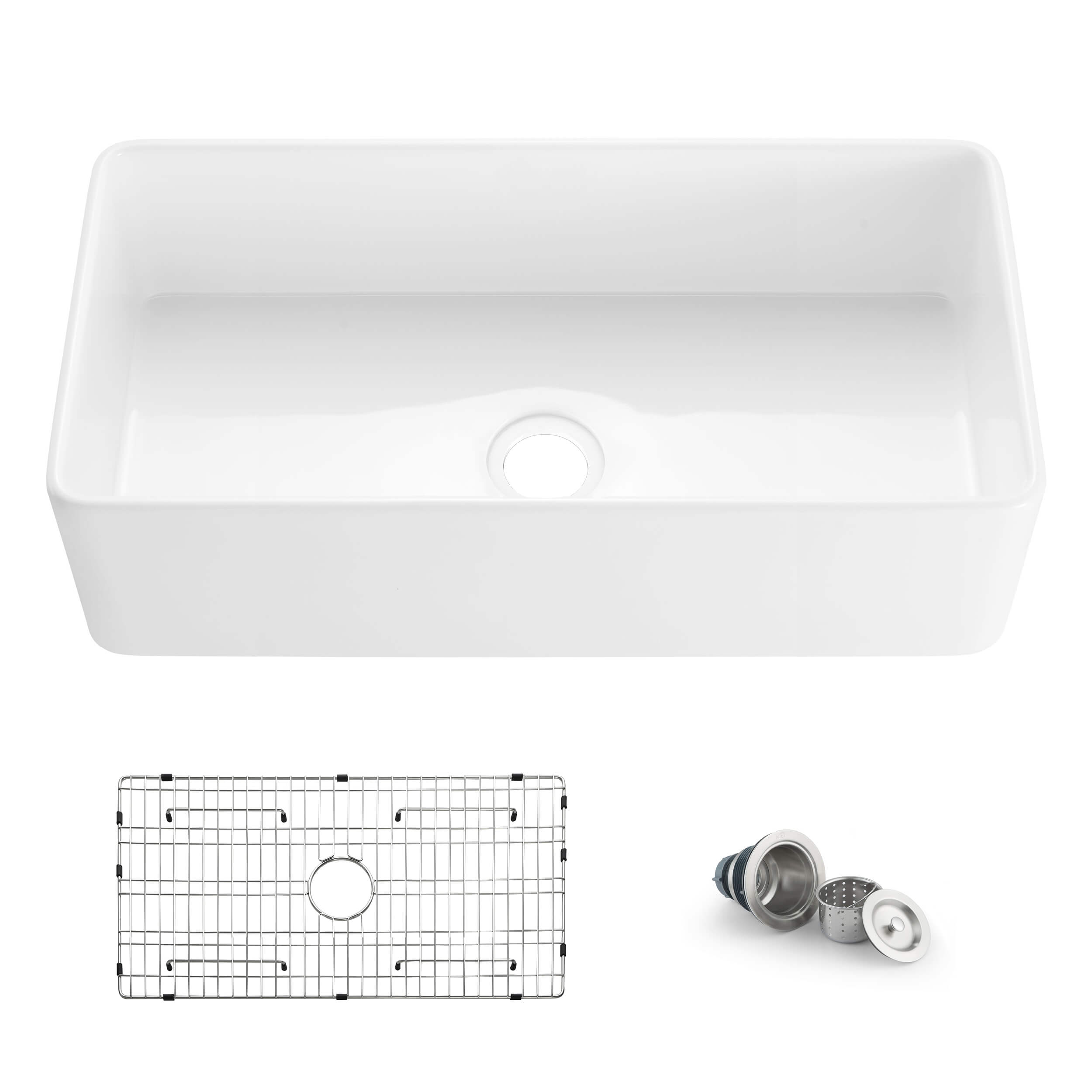 Pure 36'' Farmhouse Kitchen Fireclay Sink - K2-SF36 view 1