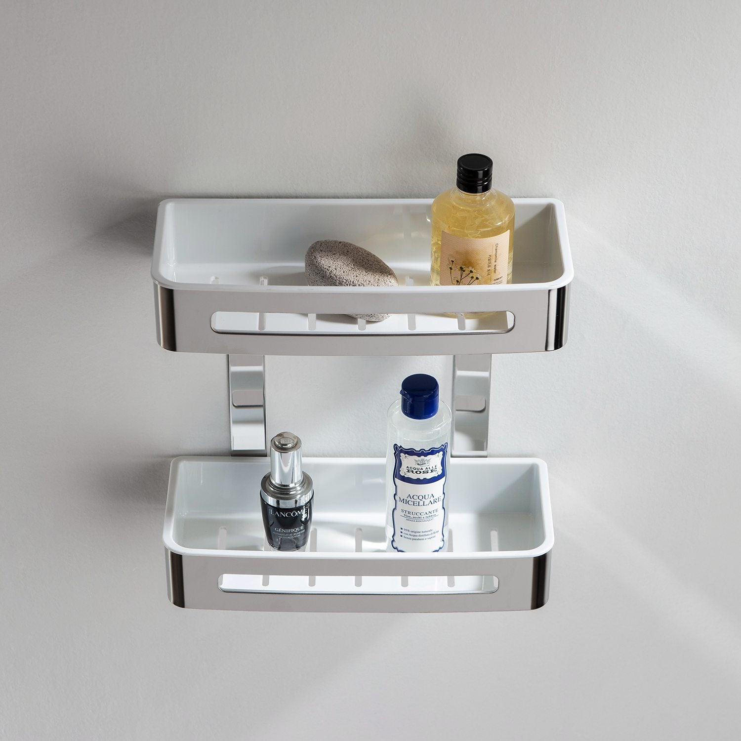 Chrome Bathroom Hardware Accessory Wall Mounted Front Basket KBA1204 view 4