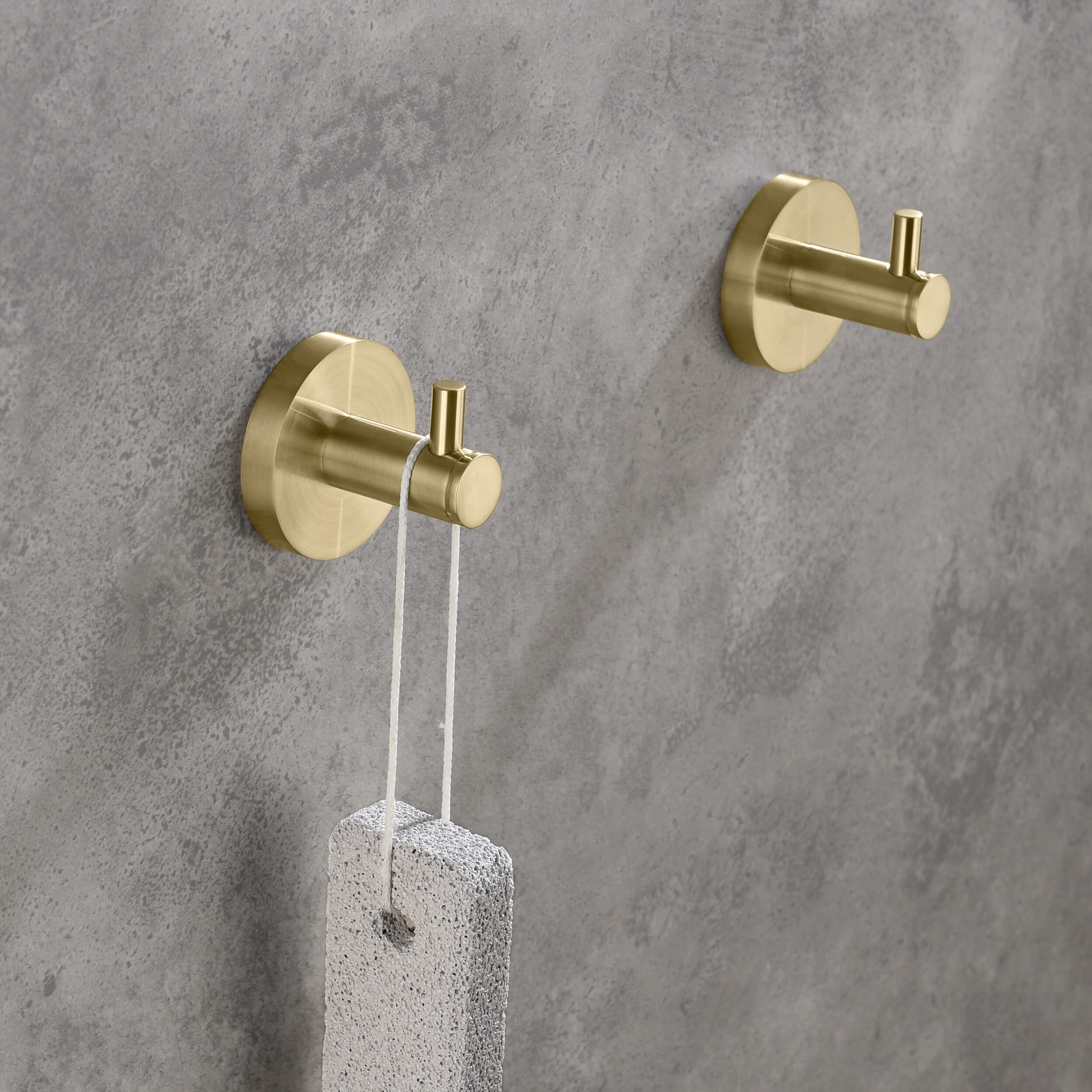 Circular Bathroom Towel & Robe Hook 2-Piece - KBA1401-2PC view 2