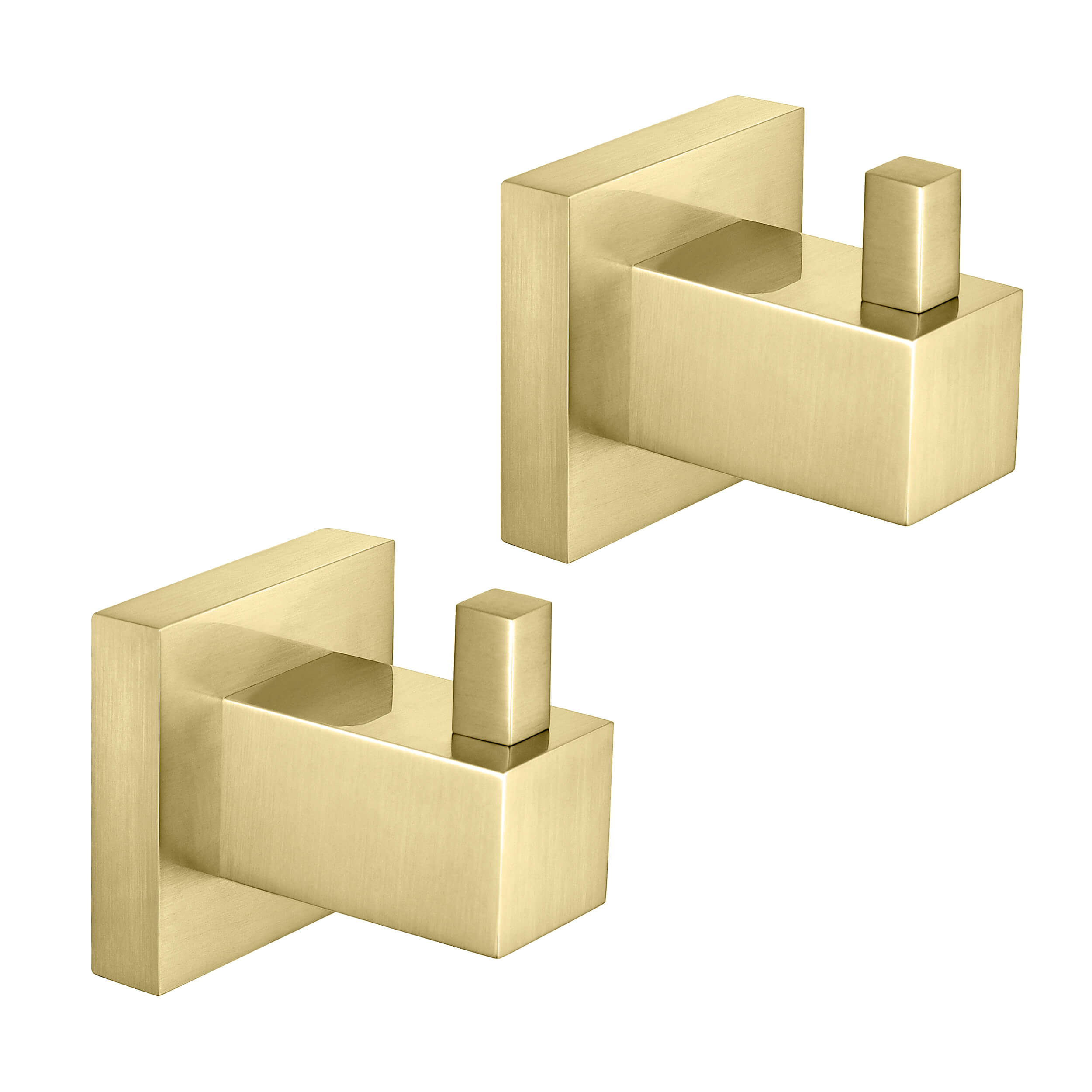 Cube Bathroom Towel & Robe Hook 2-Piece - KBA1501-2PC view 1