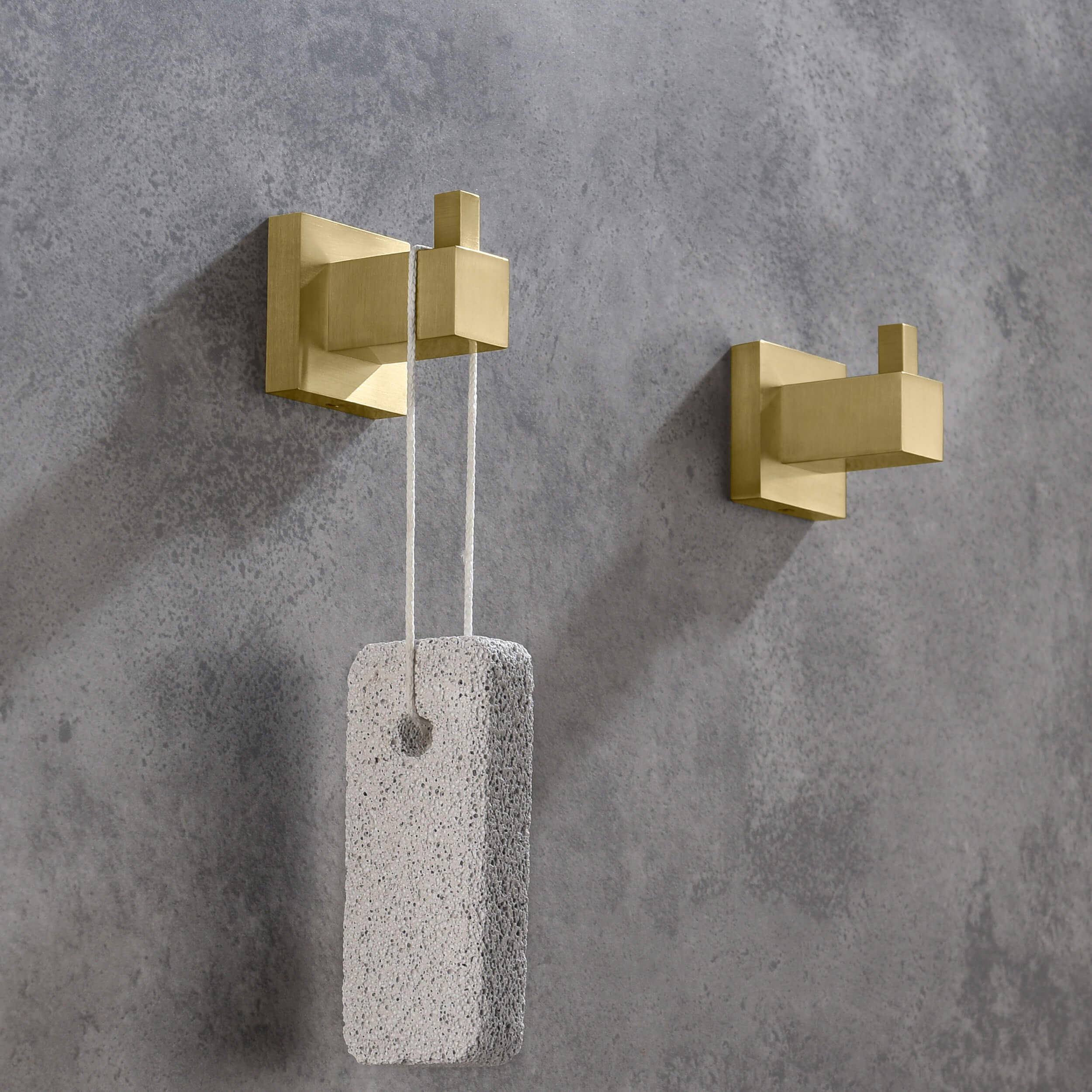 Cube Bathroom Towel & Robe Hook 2-Piece - KBA1501-2PC view 3