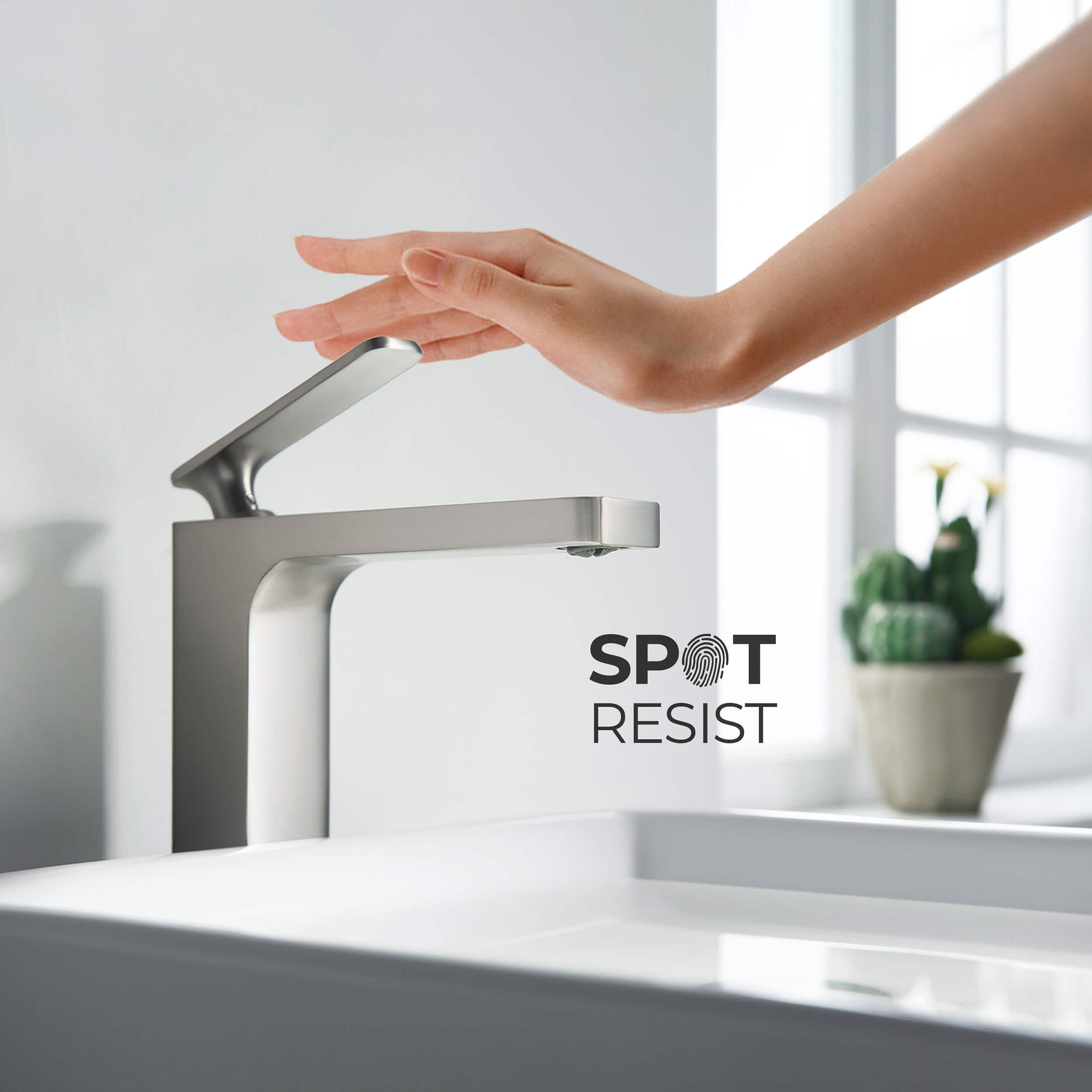 KIBI Infinity Brass Single Handle Bathroom Vessel Sink Faucet - C-KBF1007-KPW101 view 4