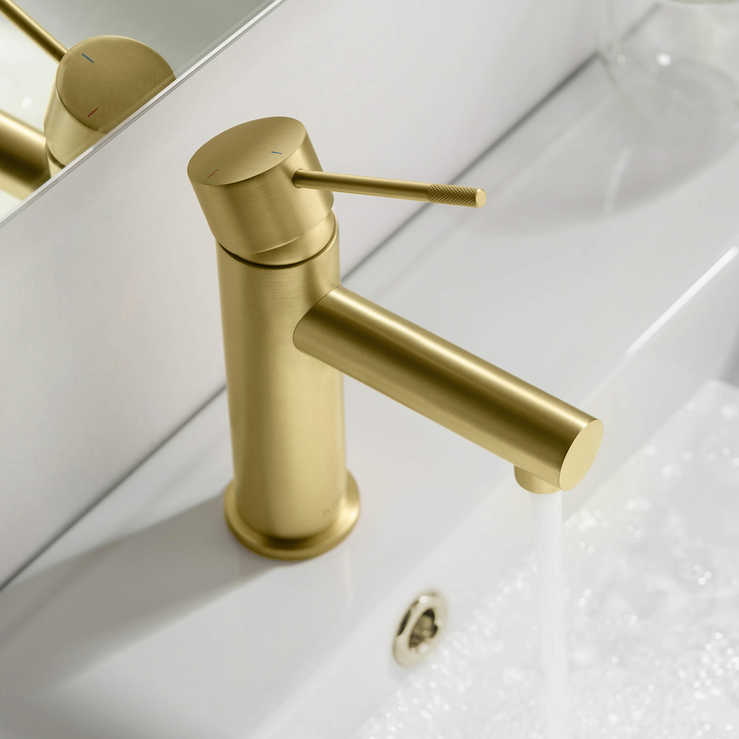 Circular X Single Handle Bathroom Vanity Sink Faucet with Pop Up Drain C-KBF1010-KPW100 view 4
