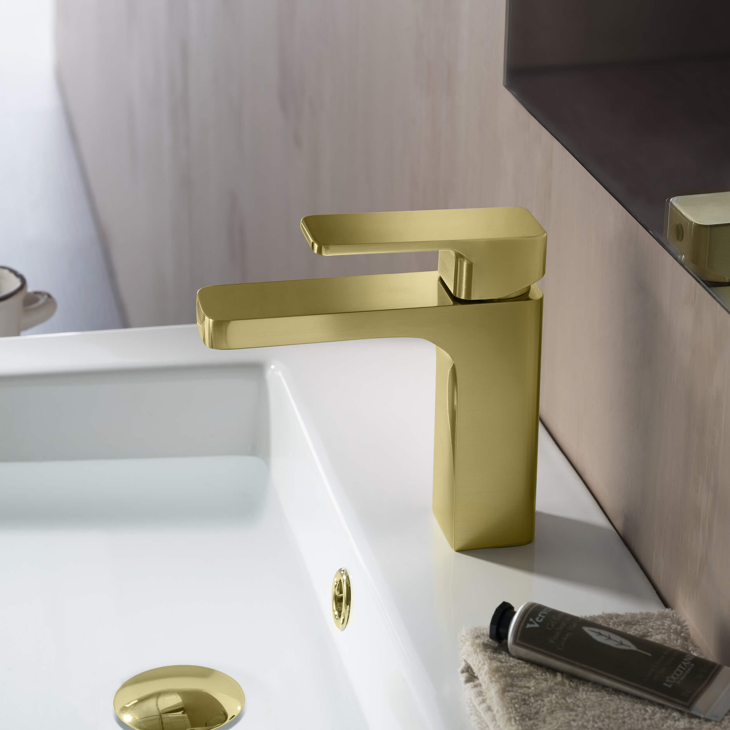 Blaze Single Handle Bathroom Vanity Sink Faucet with Pop Up Drain C-KBF1017-KPW100 view 3