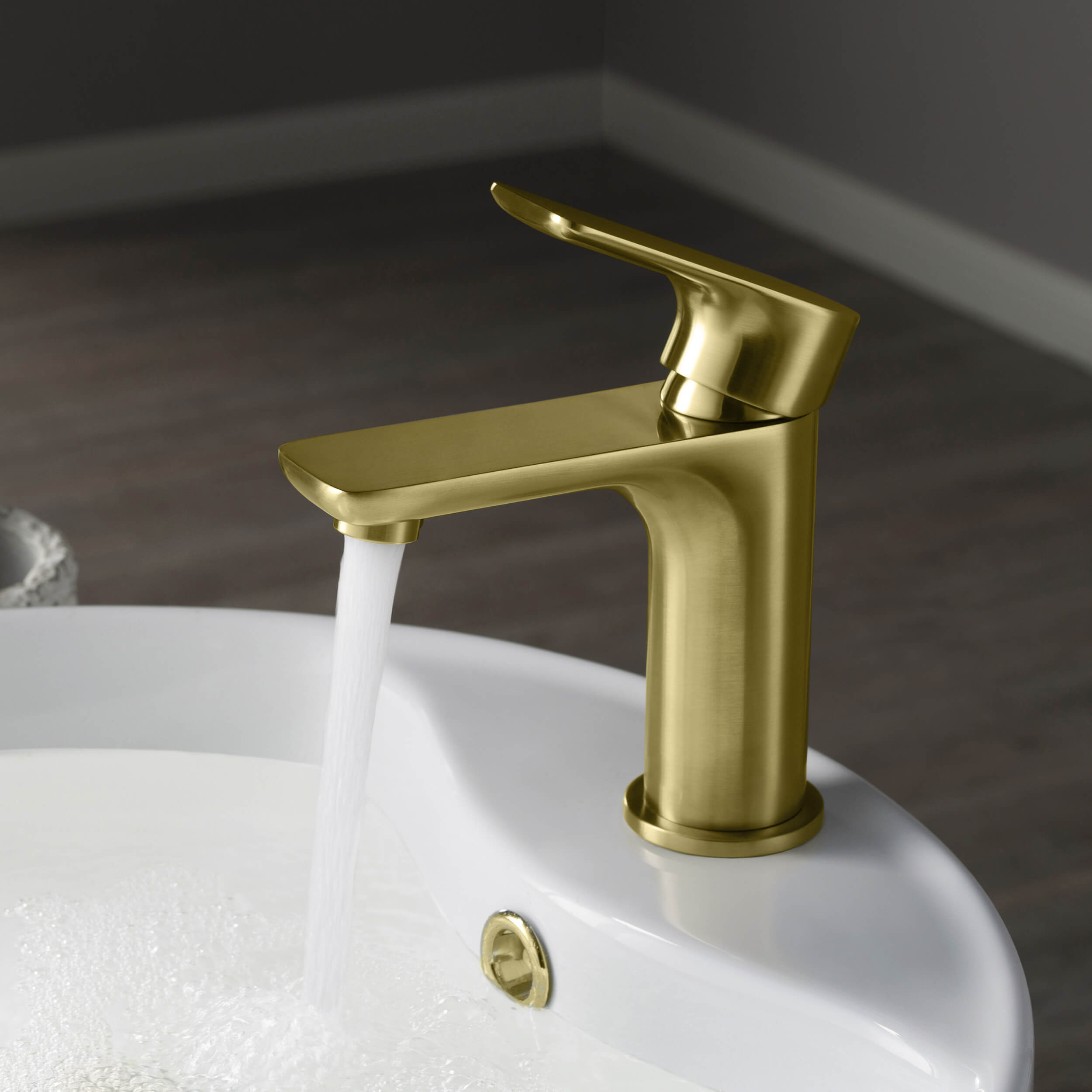 Tender Single Handle Bathroom Vanity Sink Faucet with Pop Up Drain C-KBF1019-KPW100 view 2