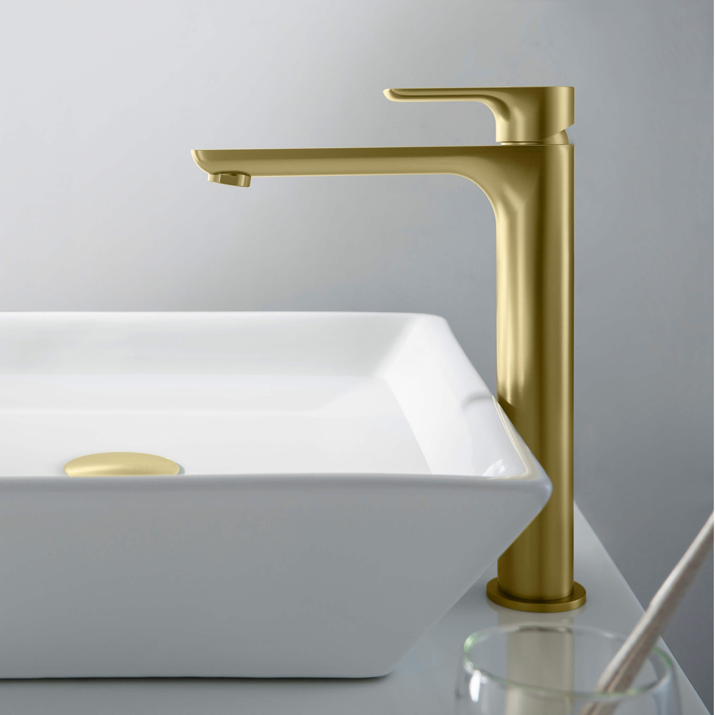 Tender-T Single Handle Bathroom Vessel Sink Faucet with Pop Up Drain C-KBF1020-KPW101 view 4