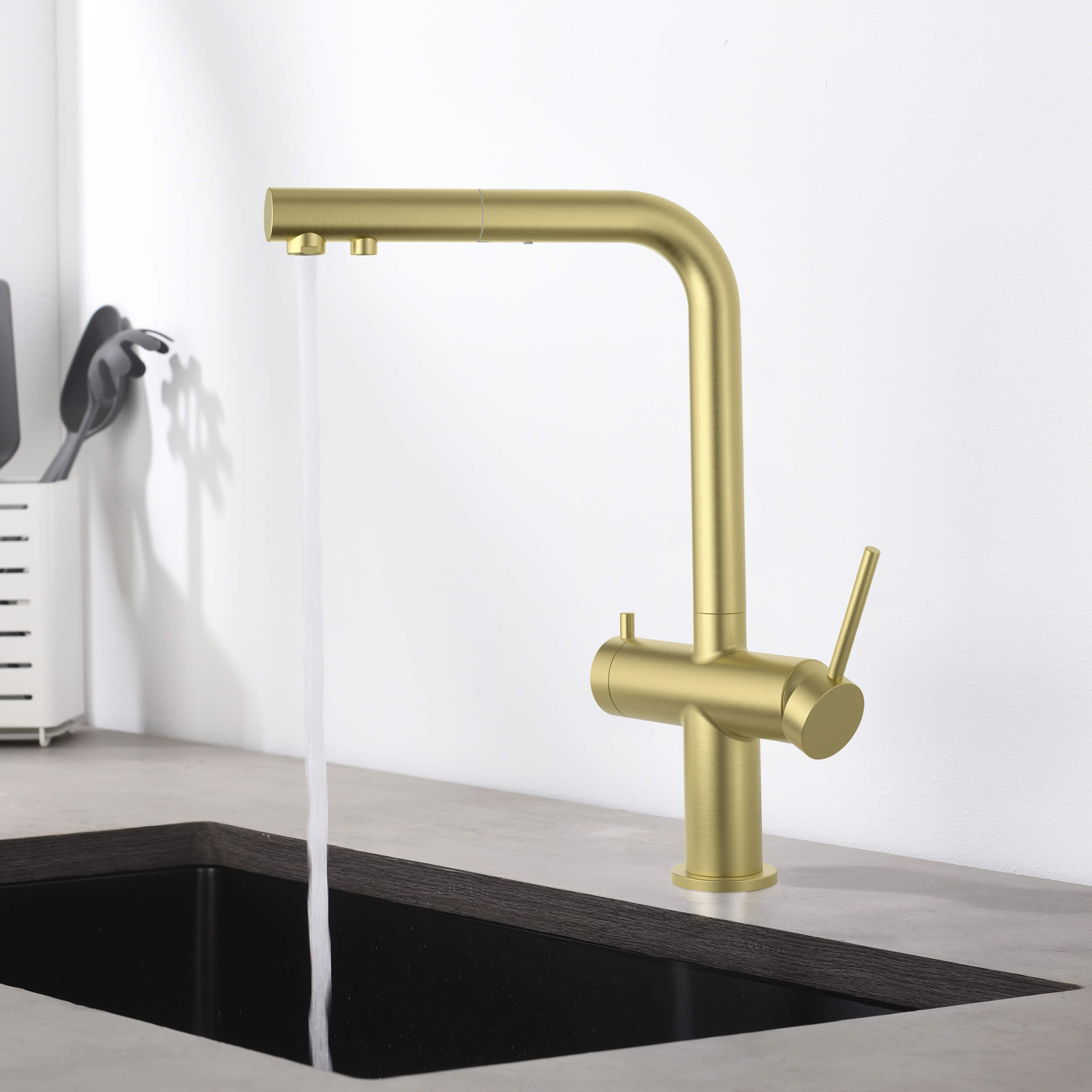 Circular 2-in-1 Water Filtration Pull Out Kitchen Faucet - KFF502 view 2
