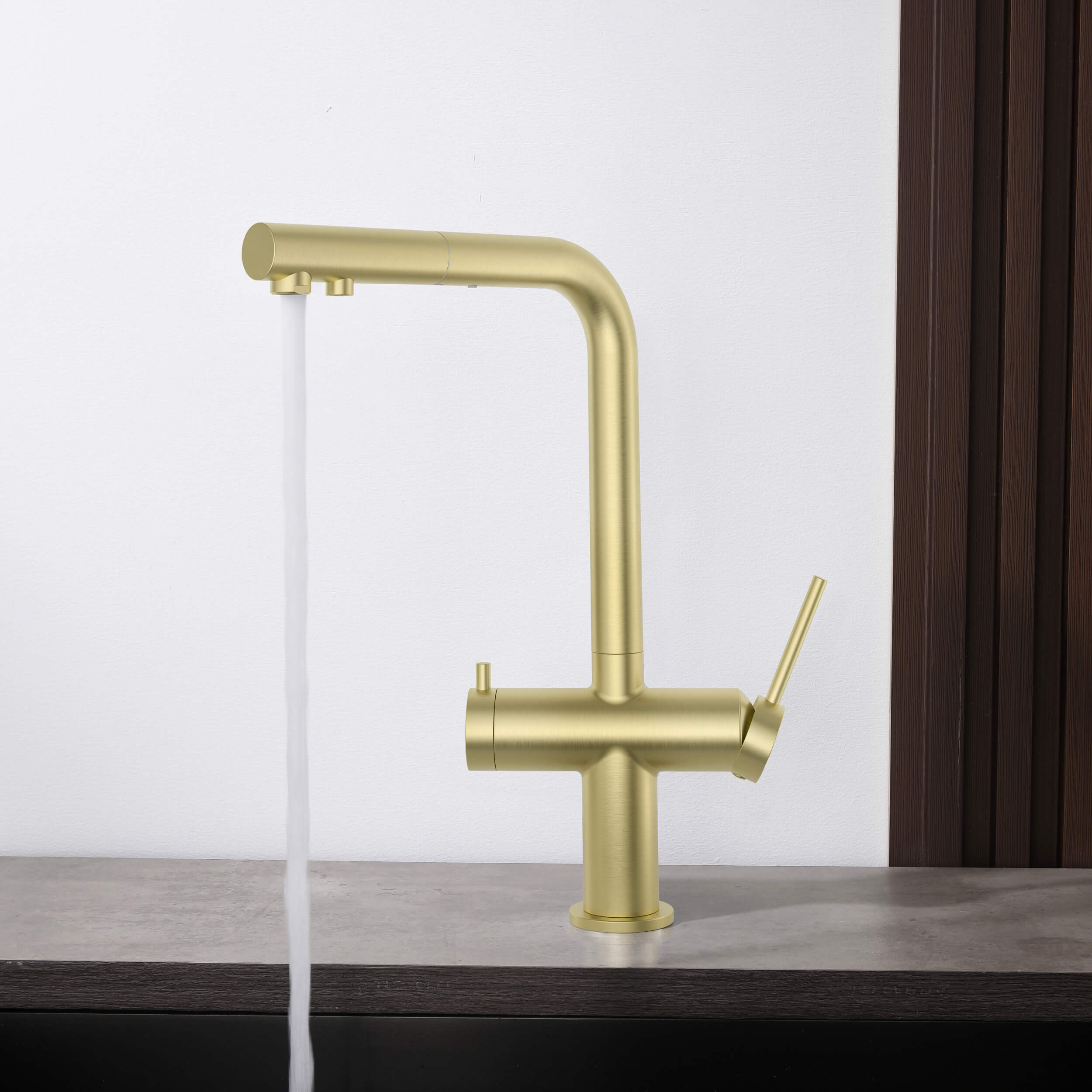 Circular 2-in-1 Water Filtration Pull Out Kitchen Faucet - KFF502 view 5