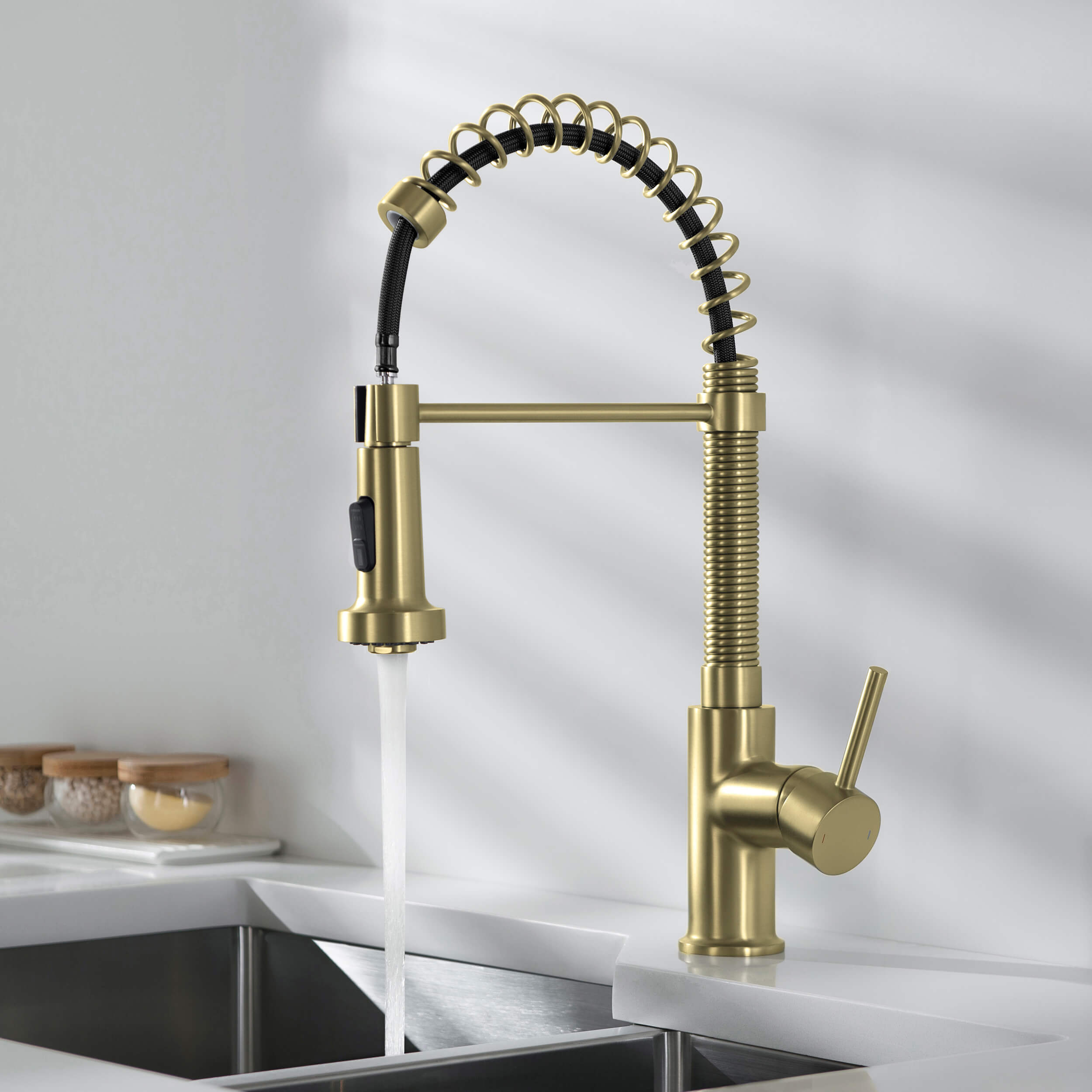 Aurora Single Handle Commercial Style Kitchen Sink Faucet - KKF2003 view 2