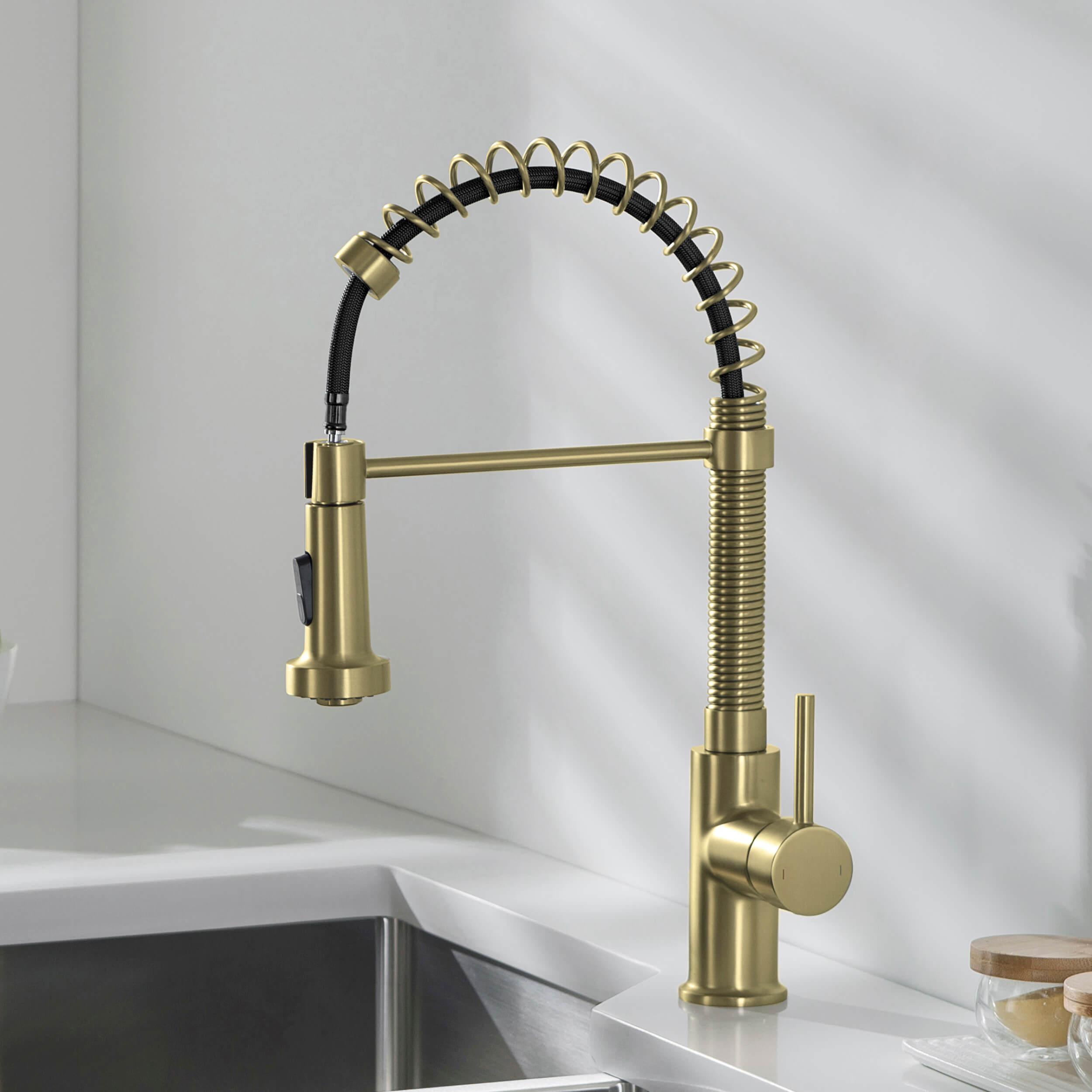 Aurora Single Handle Commercial Style Kitchen Sink Faucet - KKF2003 view 4