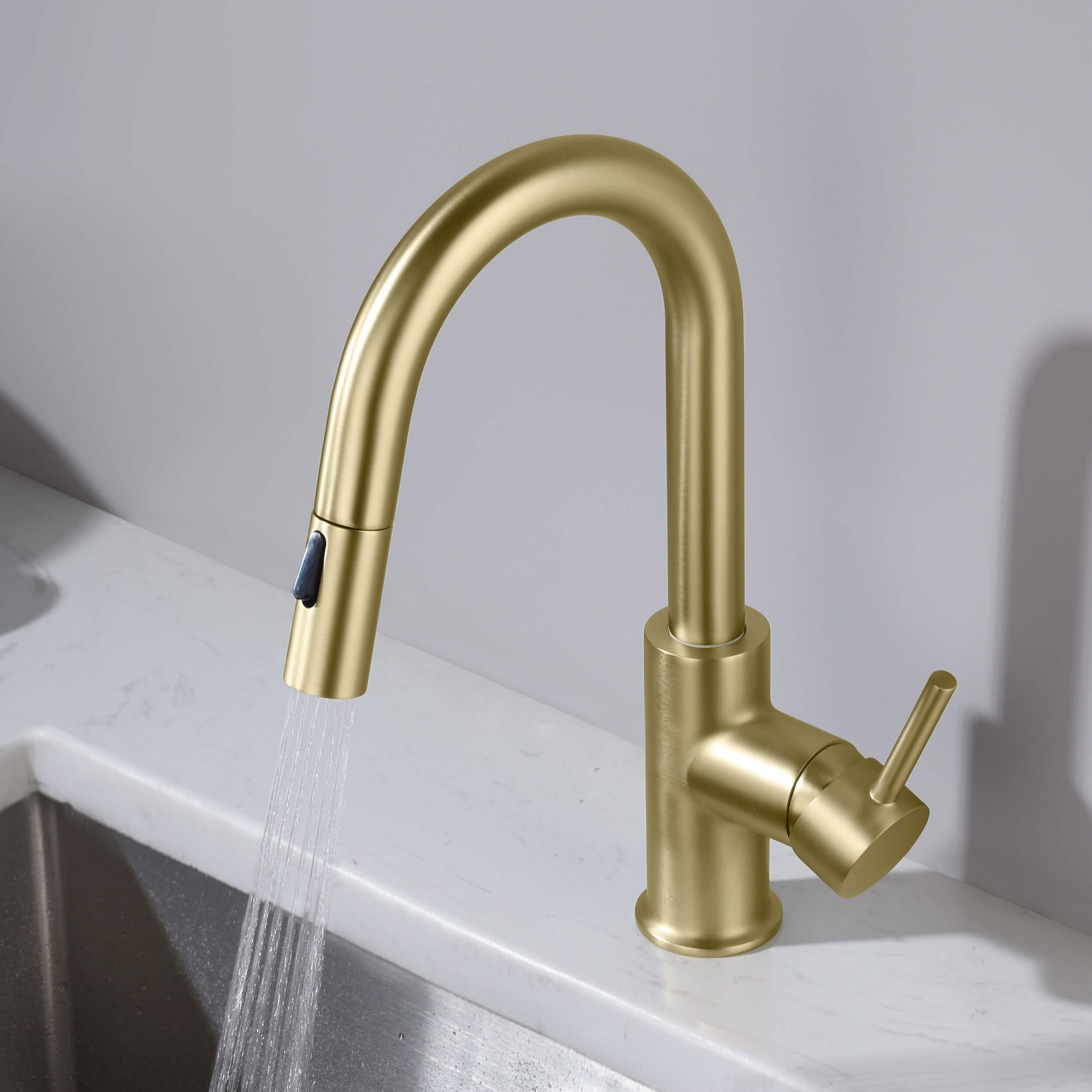 Circular Single Handle Pull Down Kitchen & Bar Sink Faucet - KKF2011 view 3