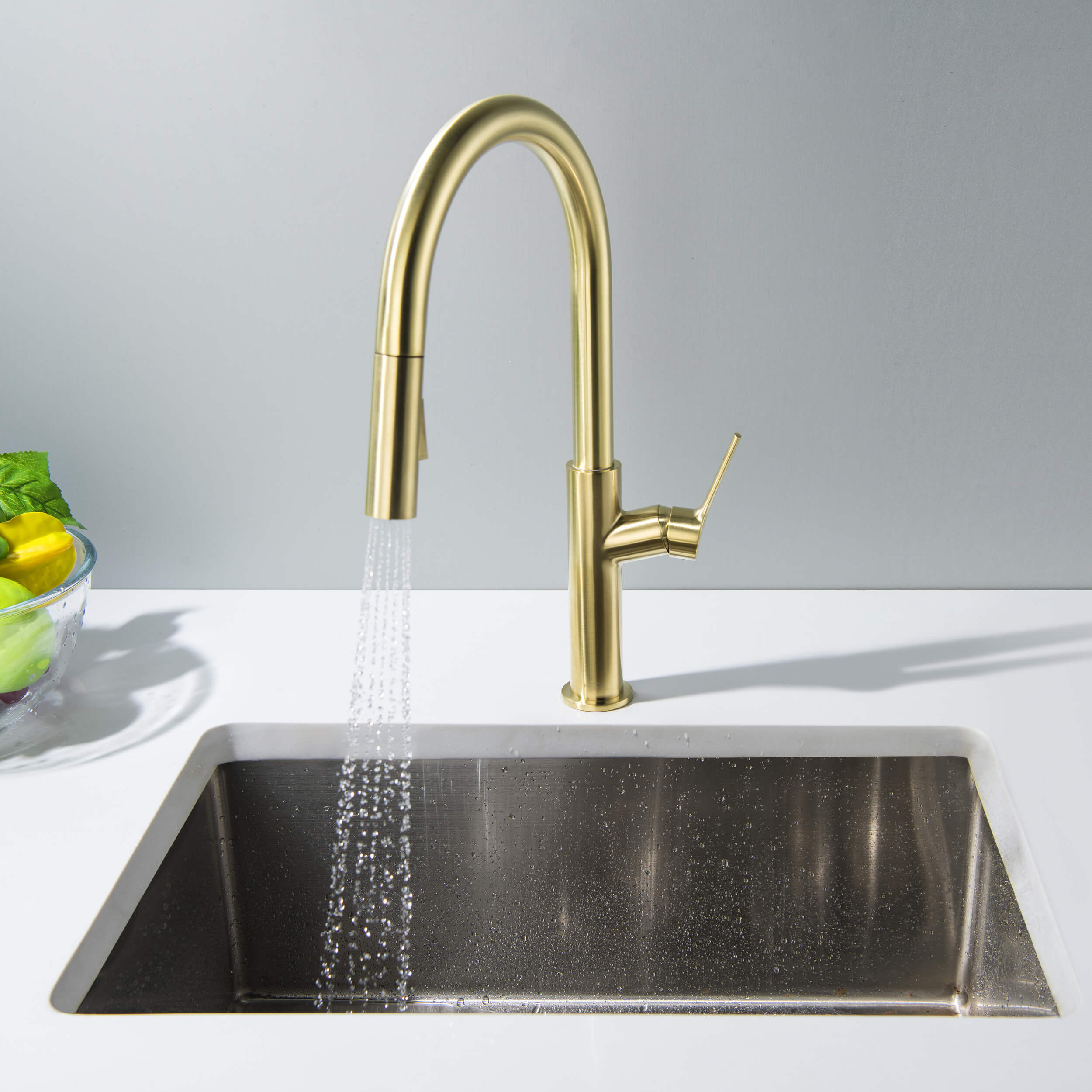 Fusion-T Single Handle Pull Down Kitchen Sink Faucet - KKF2018 view 5