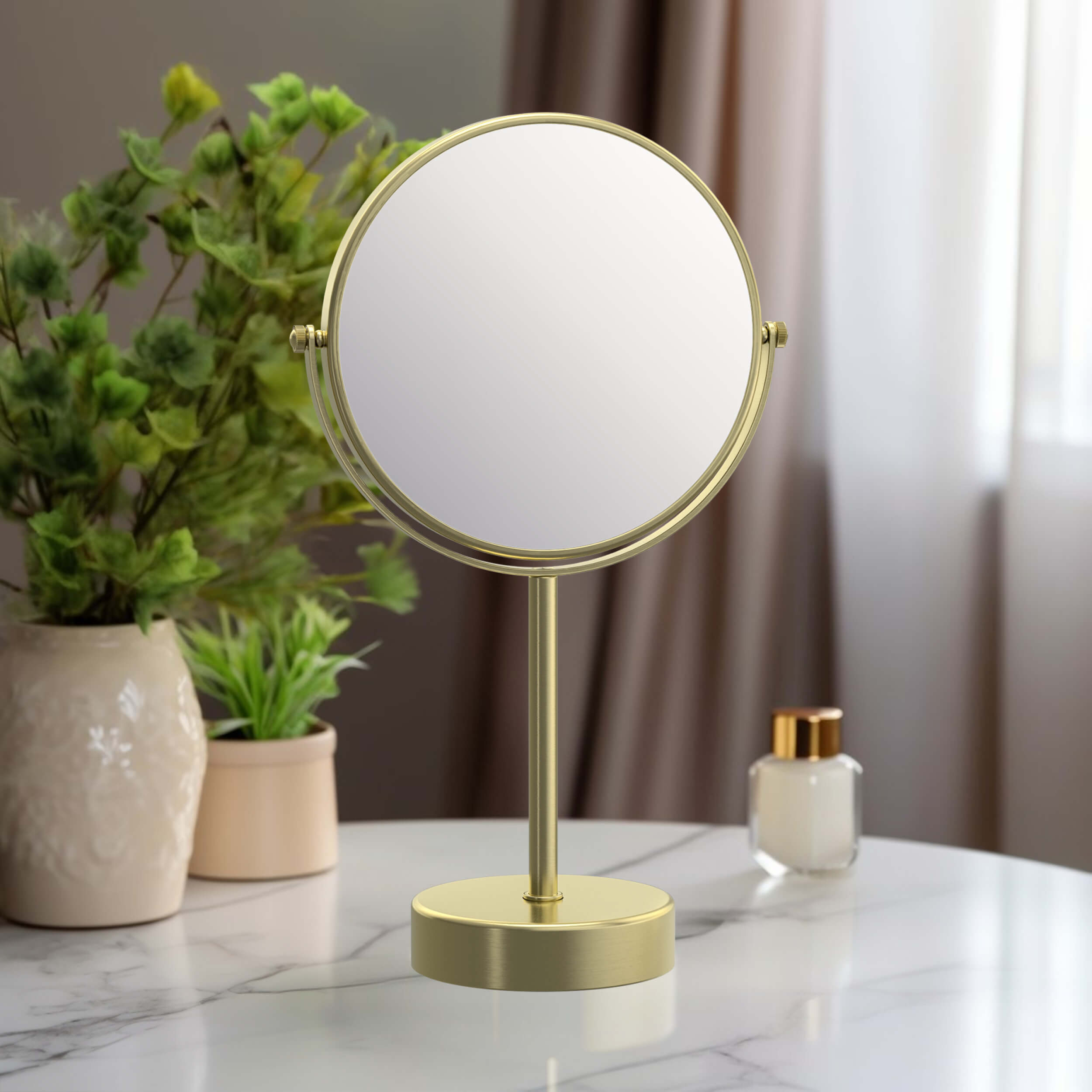 Circular Free Standing Magnifying Makeup Mirror KMM103 view 2