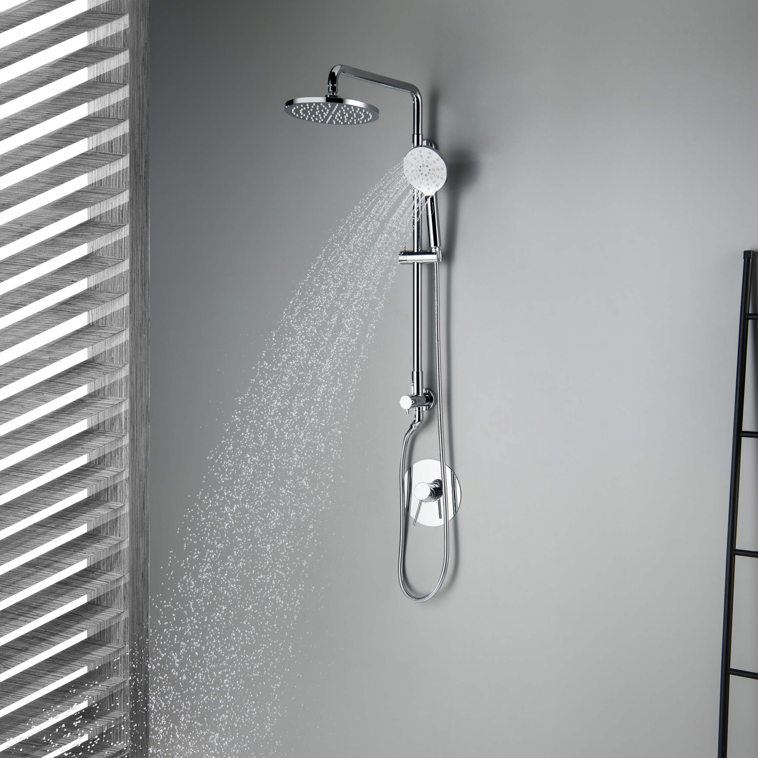 Circular Shower Column with Dual Function Shower Head KSC401 view 4