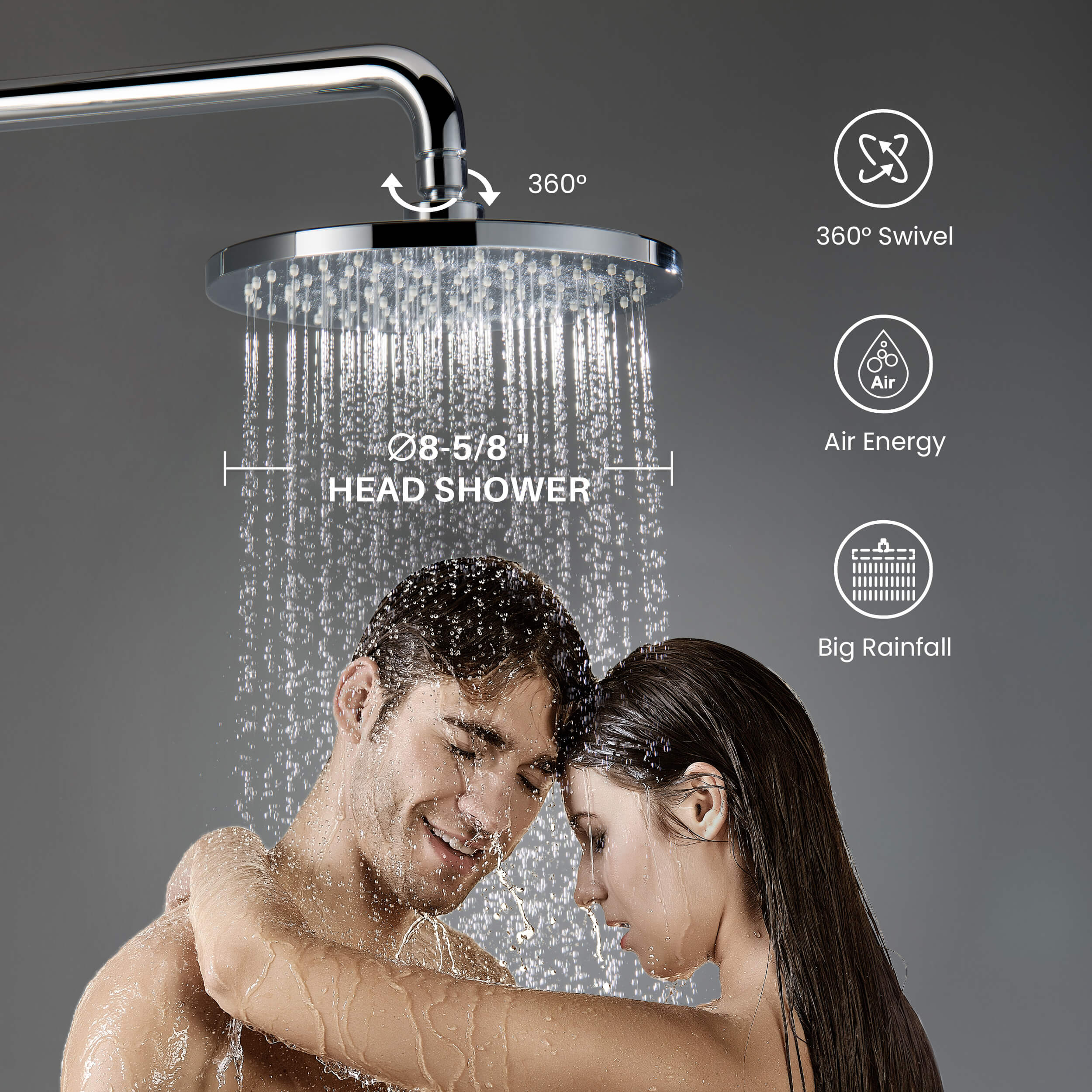 Circular Shower Column with Dual Function Shower Head KSC401 view 5