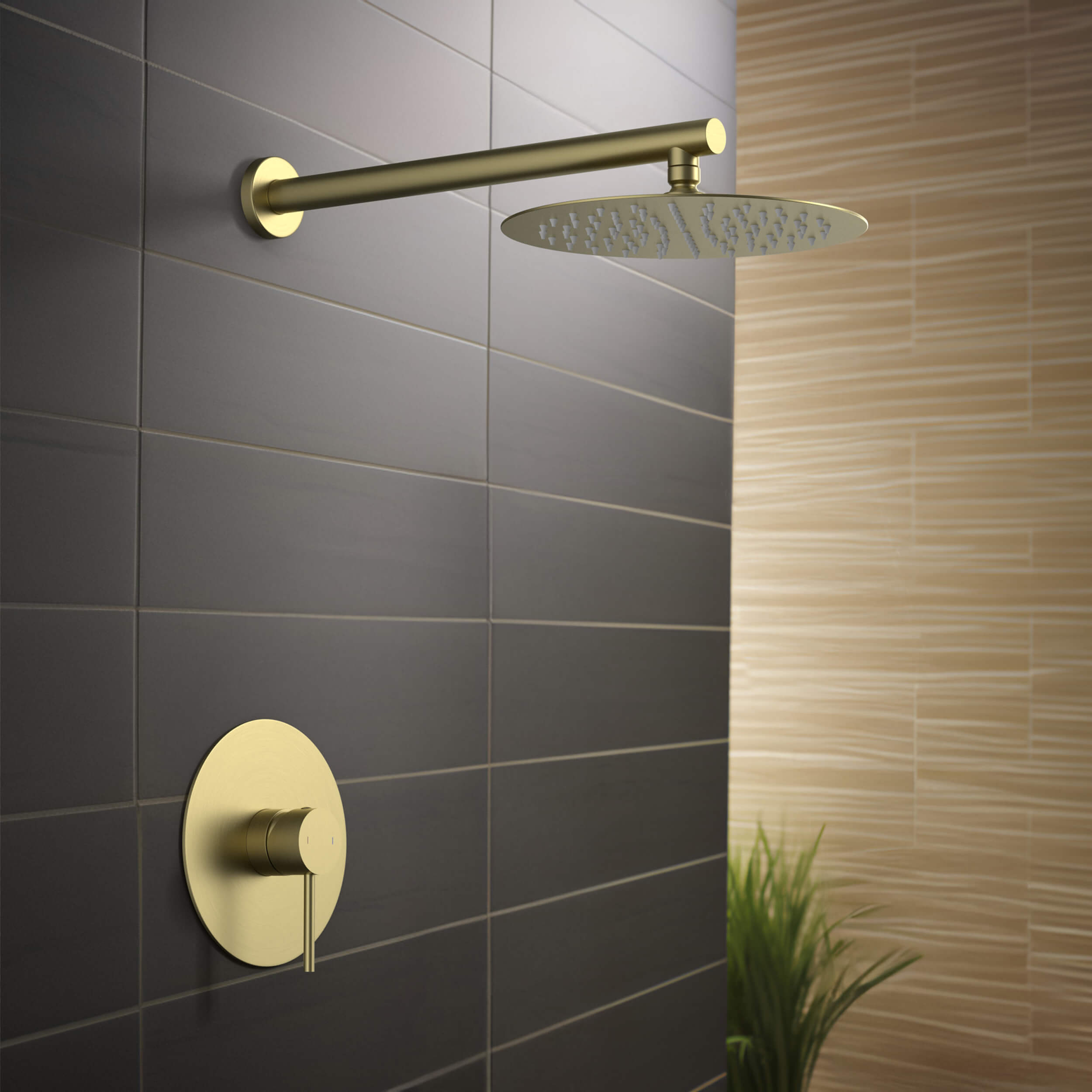 Circular Pressure Balanced Single Function Shower System with Rough In Valve KSF407 view 3