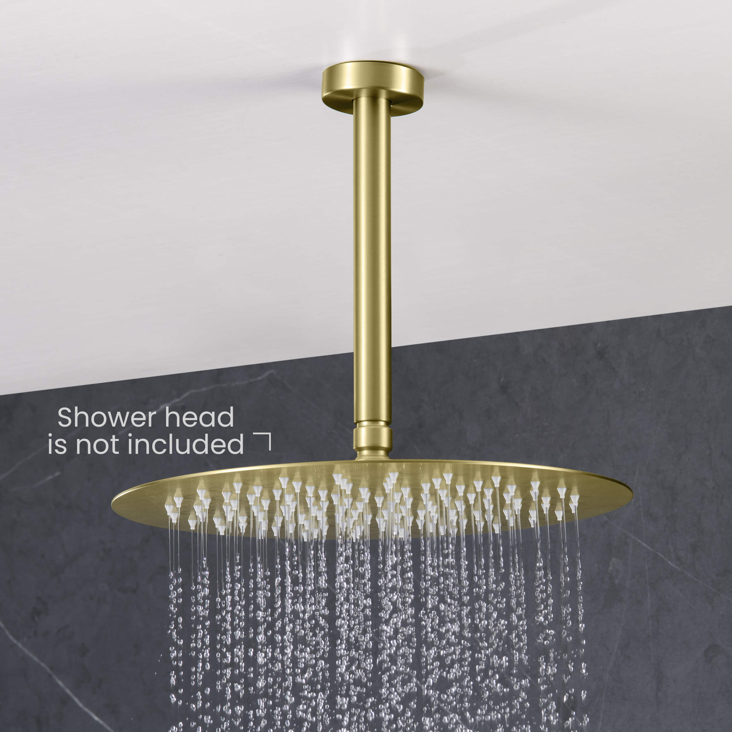 Circular 8" Ceiling Mounted Shower Arm SA0800-KB view 3