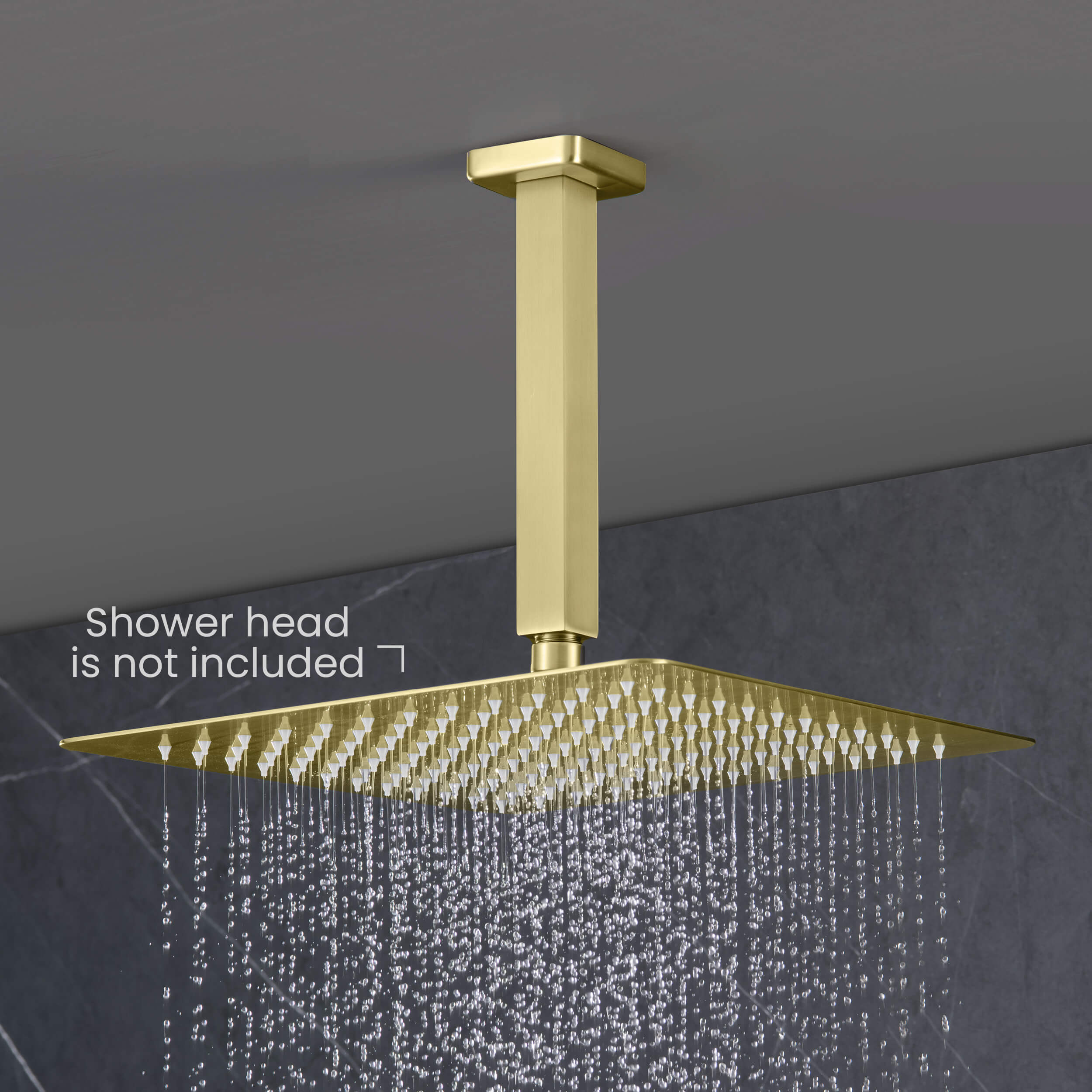 Cube 8" Ceiling Mounted Shower Arm SA0801-KB view 3