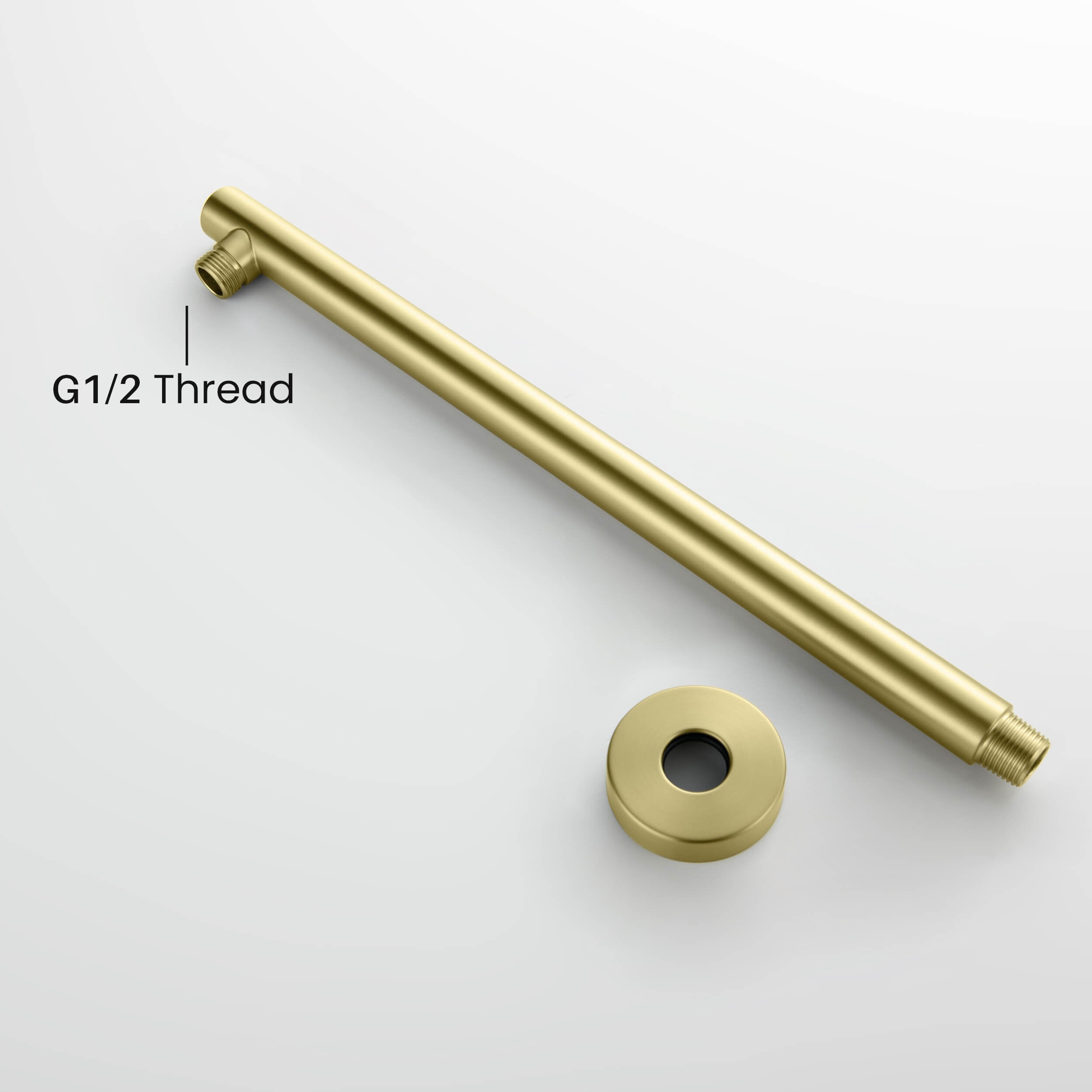 Circular 16" Wall Mounted Shower Arm SA1600-KB view 2