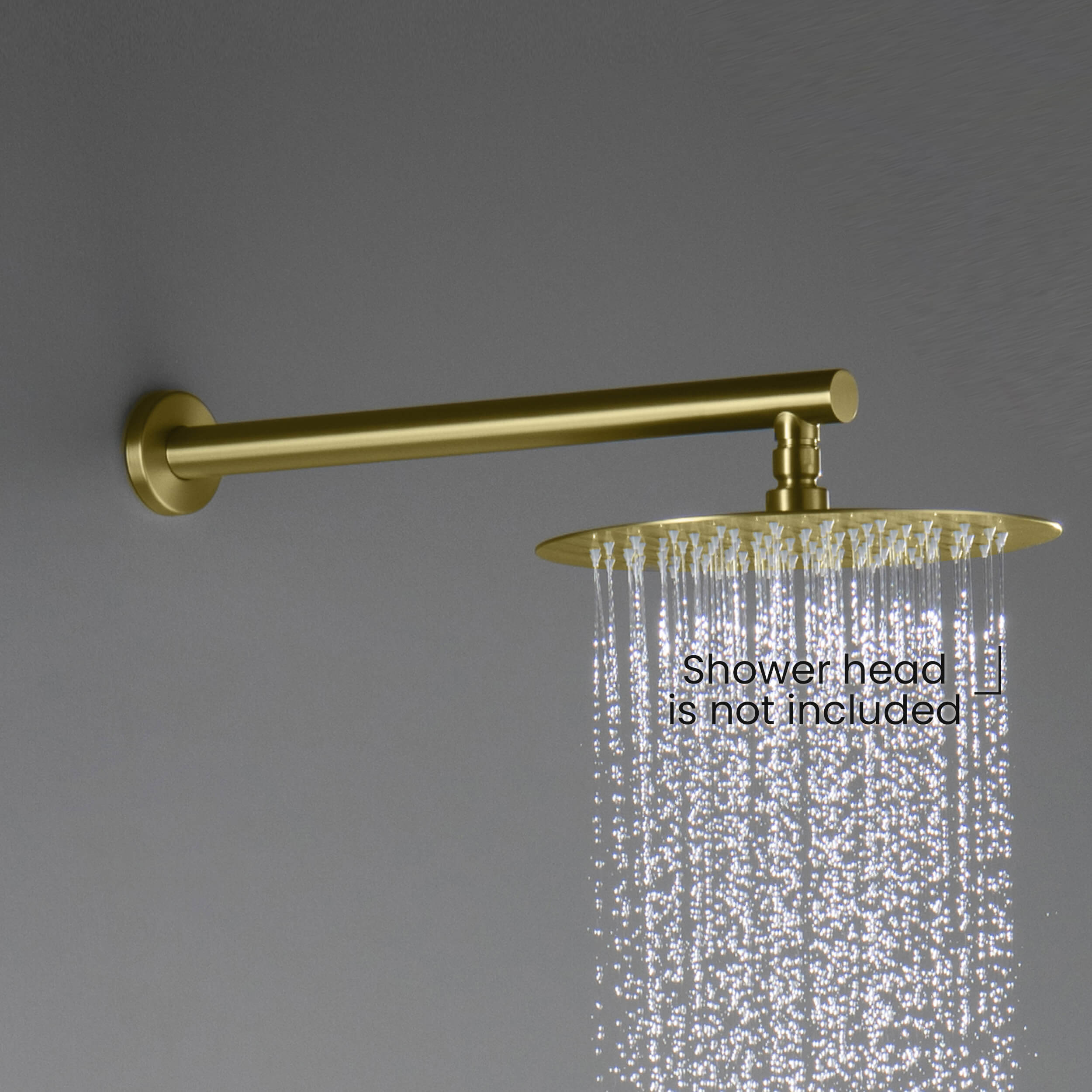 Circular 16" Wall Mounted Shower Arm SA1600-KB view 4