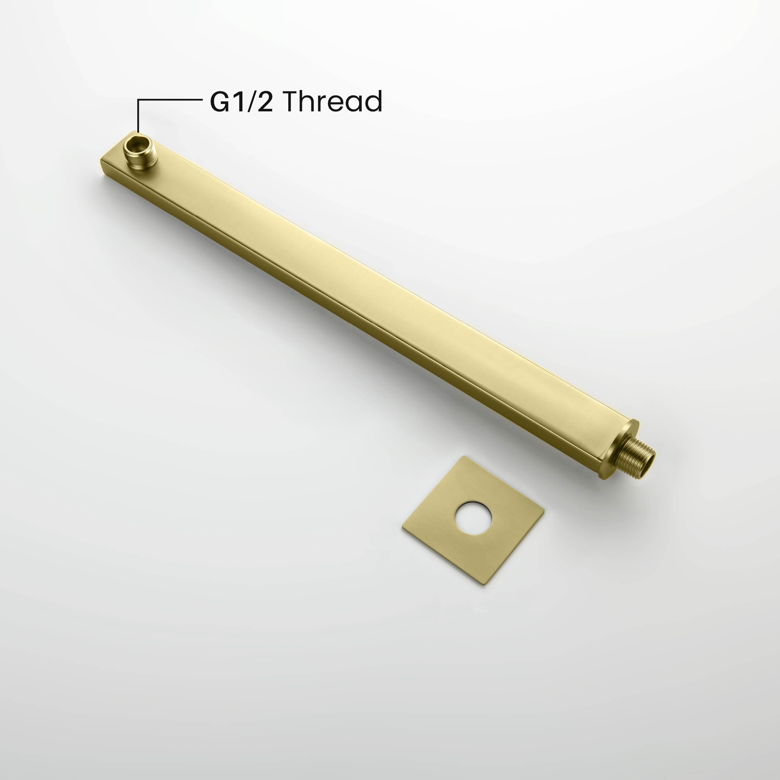 Cube 16" Wall Mounted Shower Arm SA1601-KB view 2