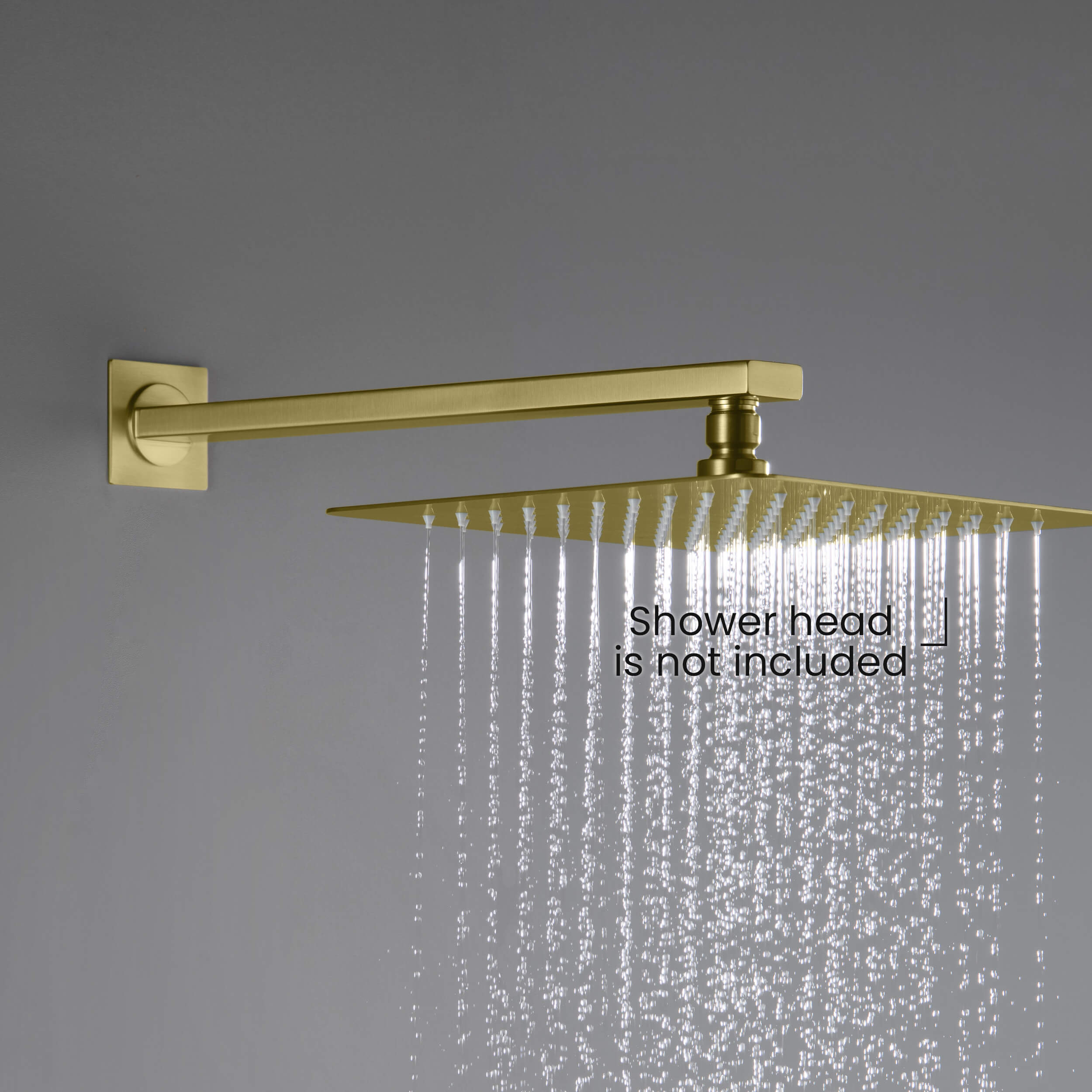 Cube 16" Wall Mounted Shower Arm SA1601-KB view 4