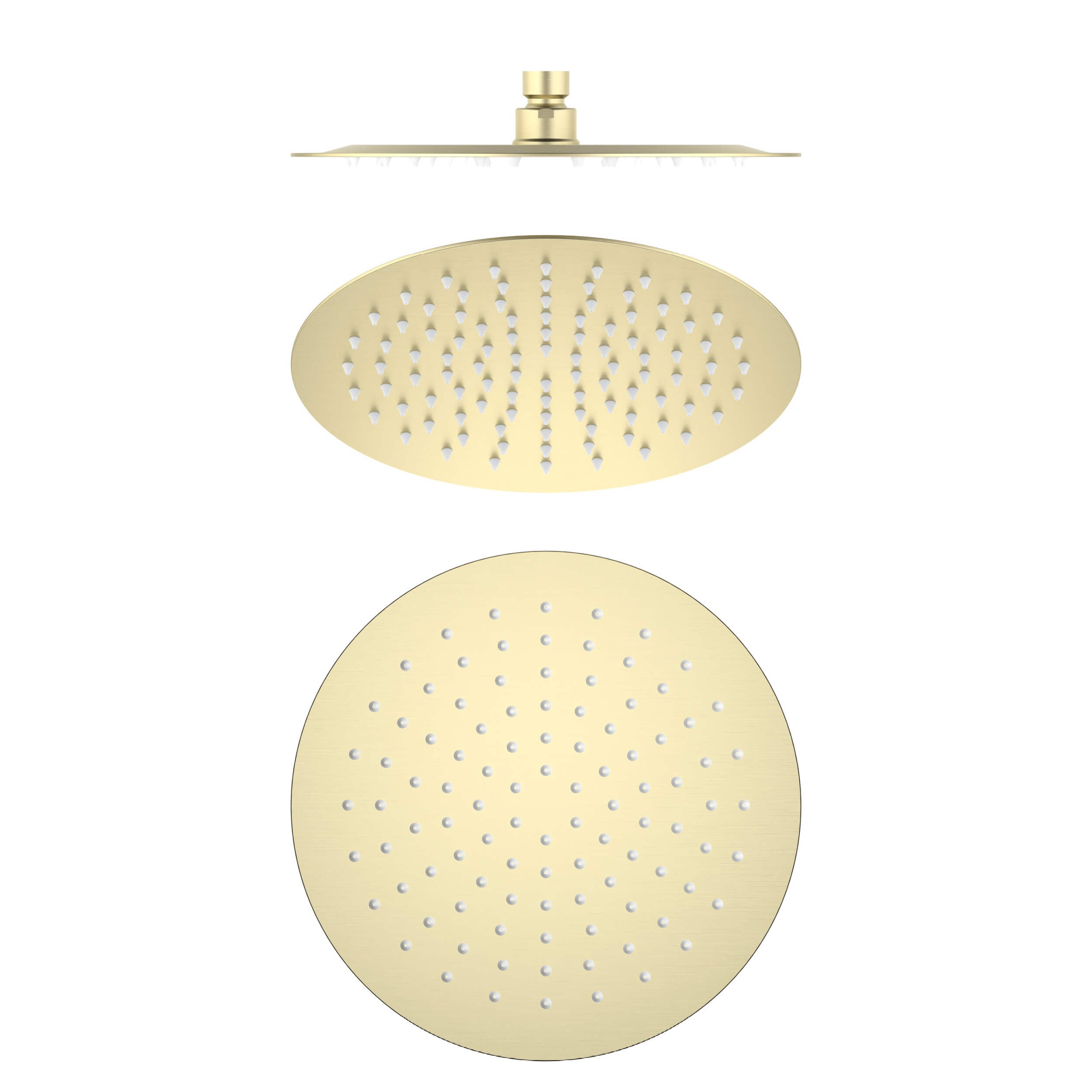 Circular 10" Metal Ultra Thin Profile Rain Shower Head 1.75 GPM RS100 view 1