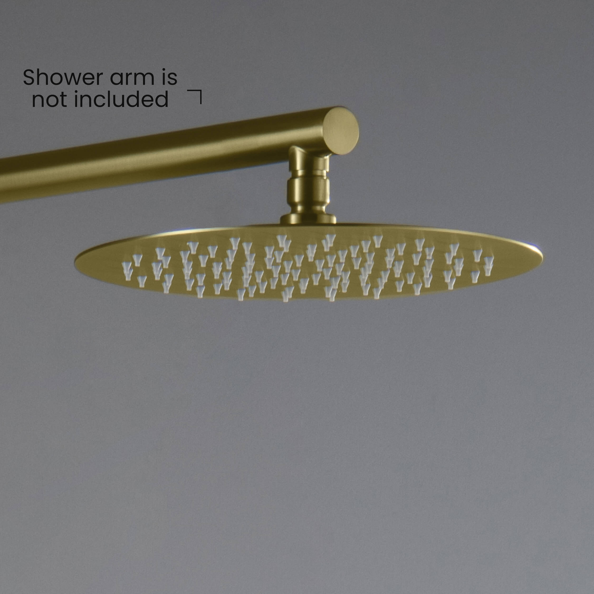 Circular 10" Metal Ultra Thin Profile Rain Shower Head 1.75 GPM RS100 view 5