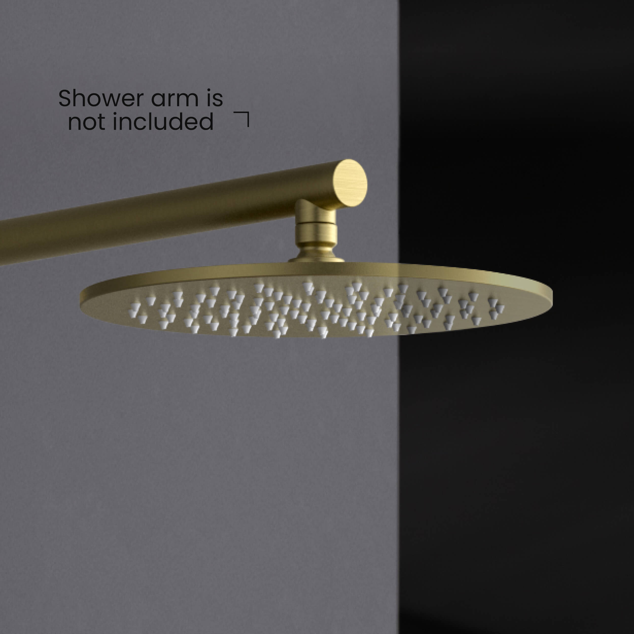 Circular 10" Metal Thin Profile Rain Shower Head 1.75 GPM RS104 view 2