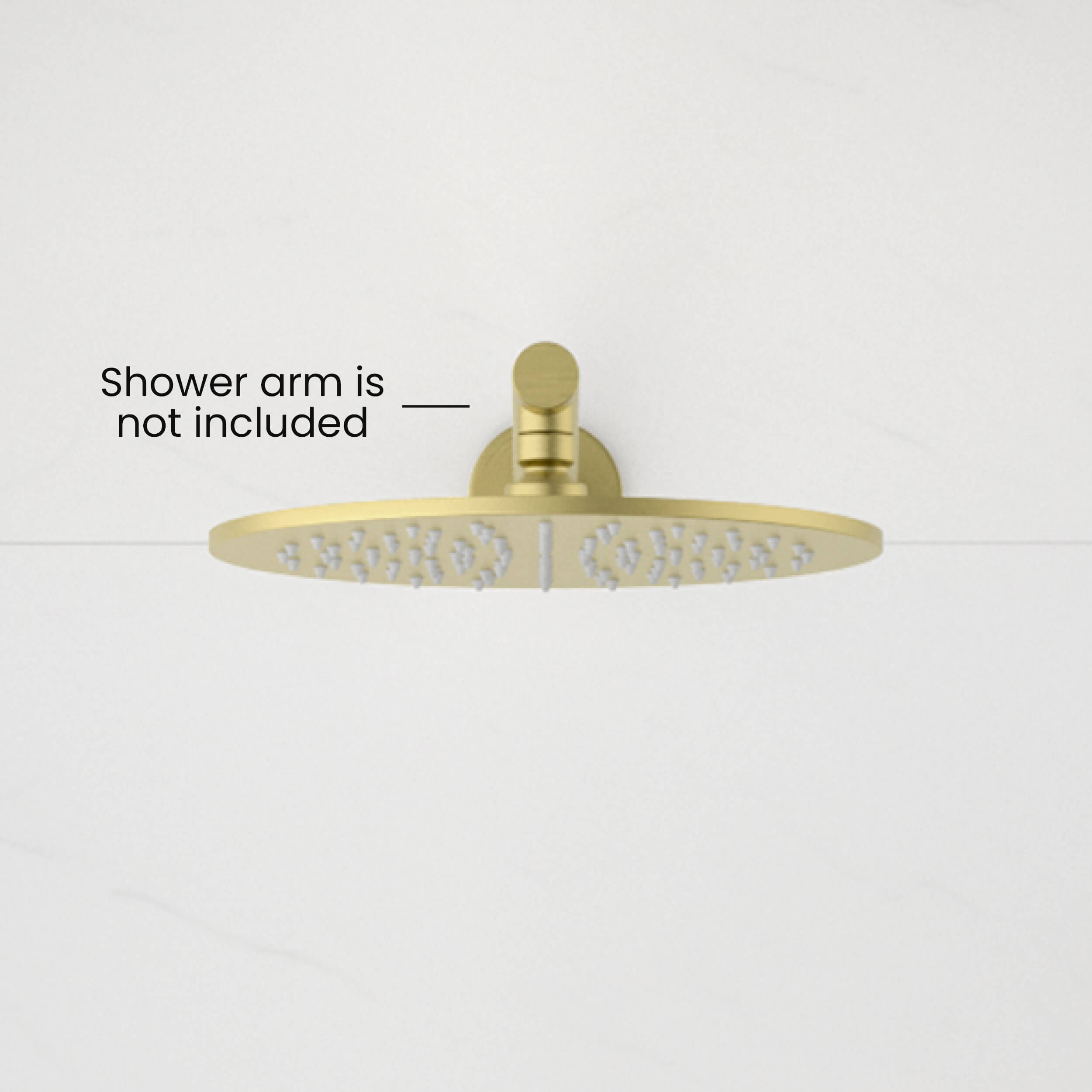 Circular 10" Metal Thin Profile Rain Shower Head 1.75 GPM RS104 view 4