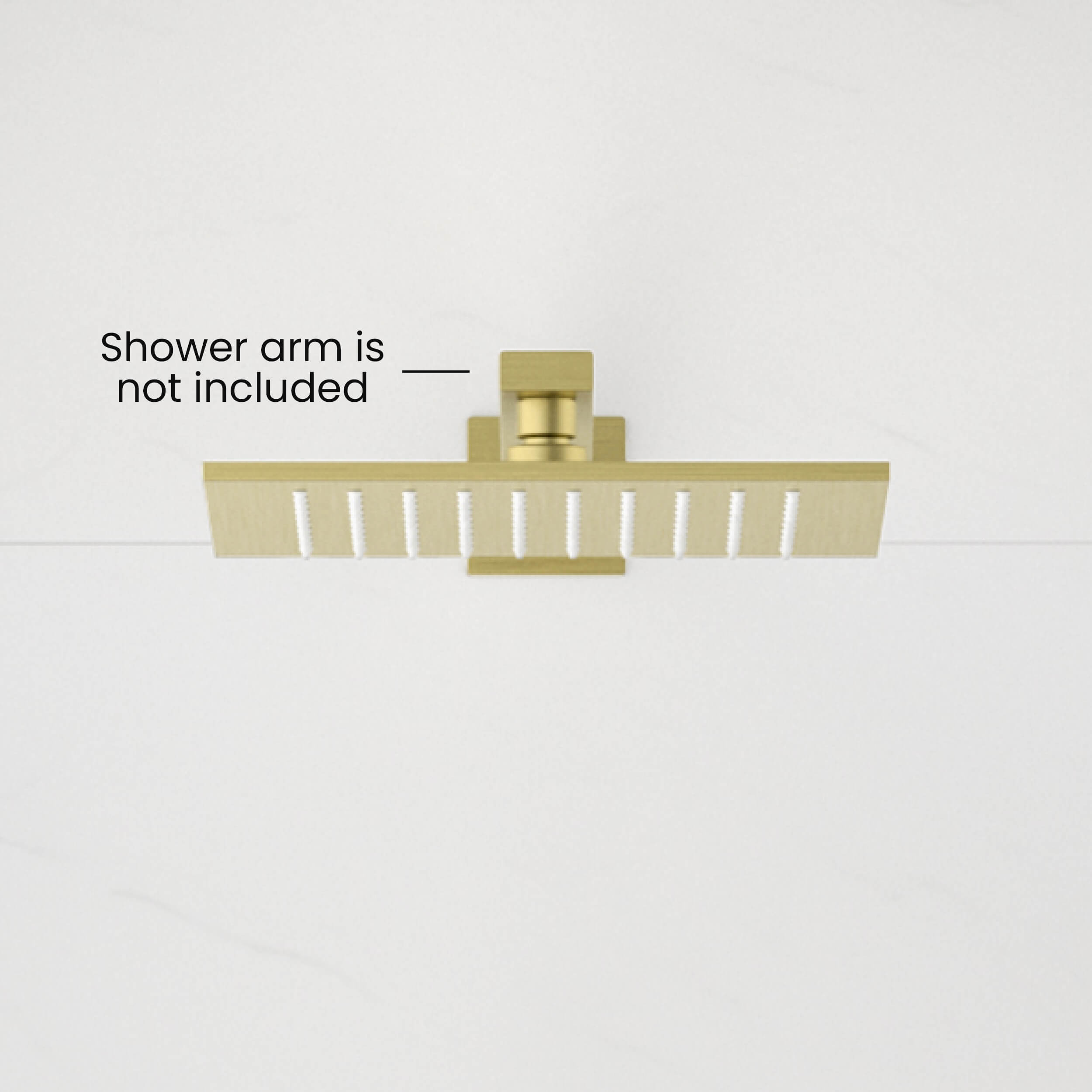 Cube 10" Metal Thin Profile Rain Shower Head 1.75 GPM RS105 view 4