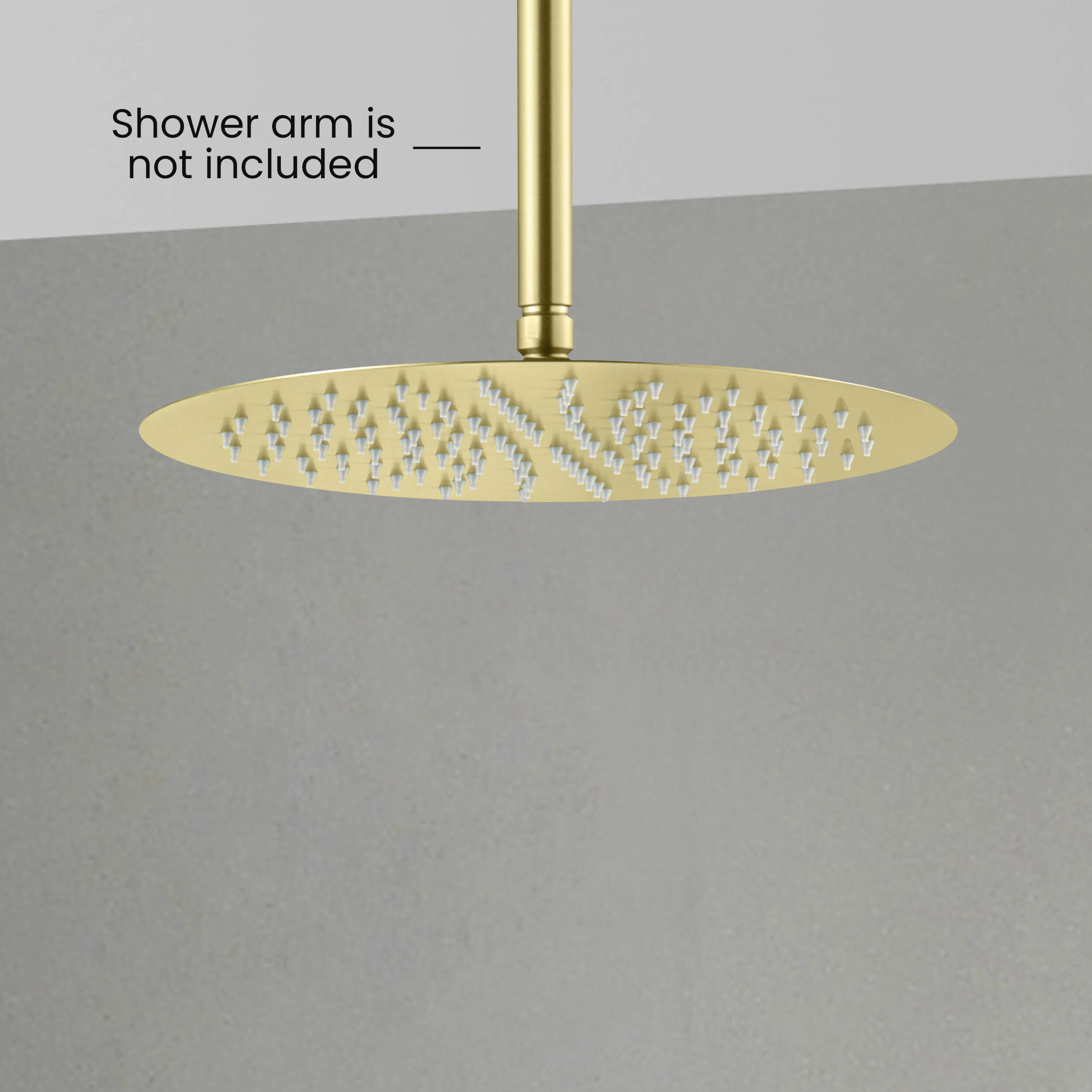 Circular 12" Metal Ultra Thin Profile Rain Shower Head 1.75 GPM RS102 view 5